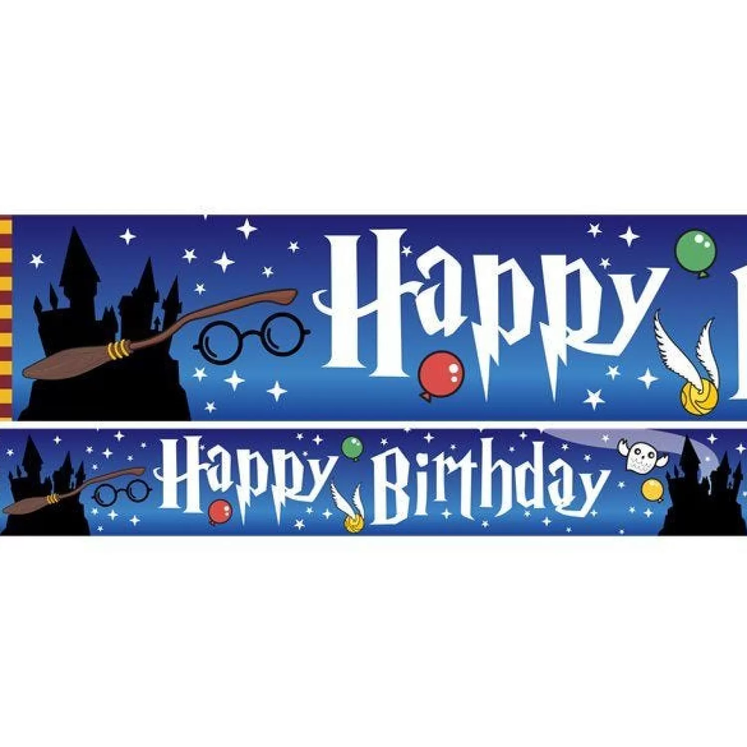 Online Party Delights Harry Potter Style Paper Banners - 1M (3Pk)