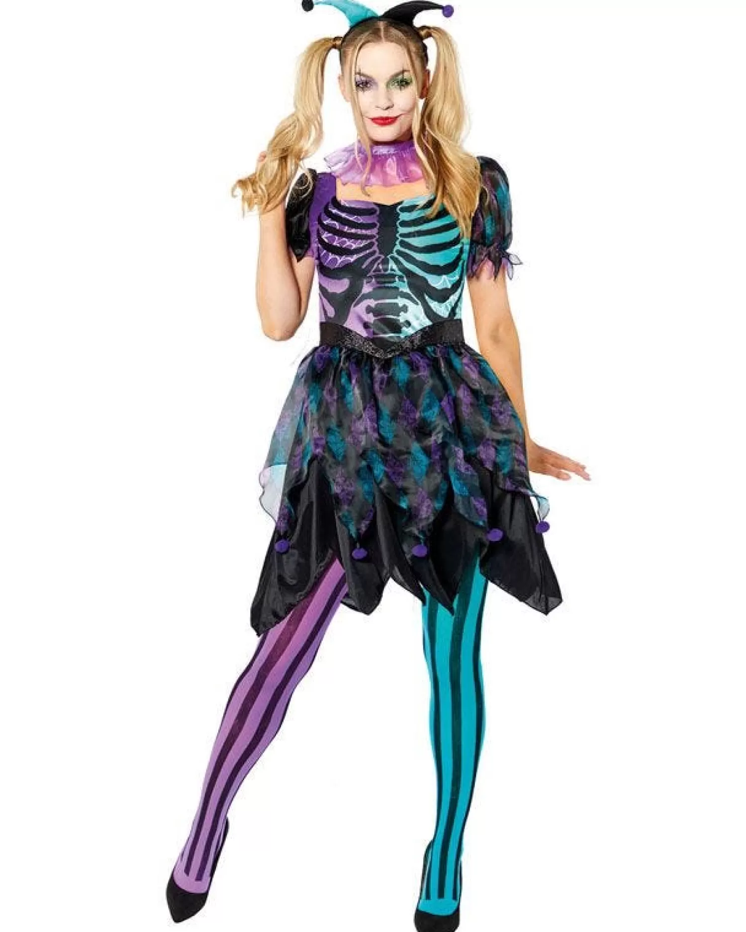 Haunted Harlequin - Adult Costume<Party Delights Sale