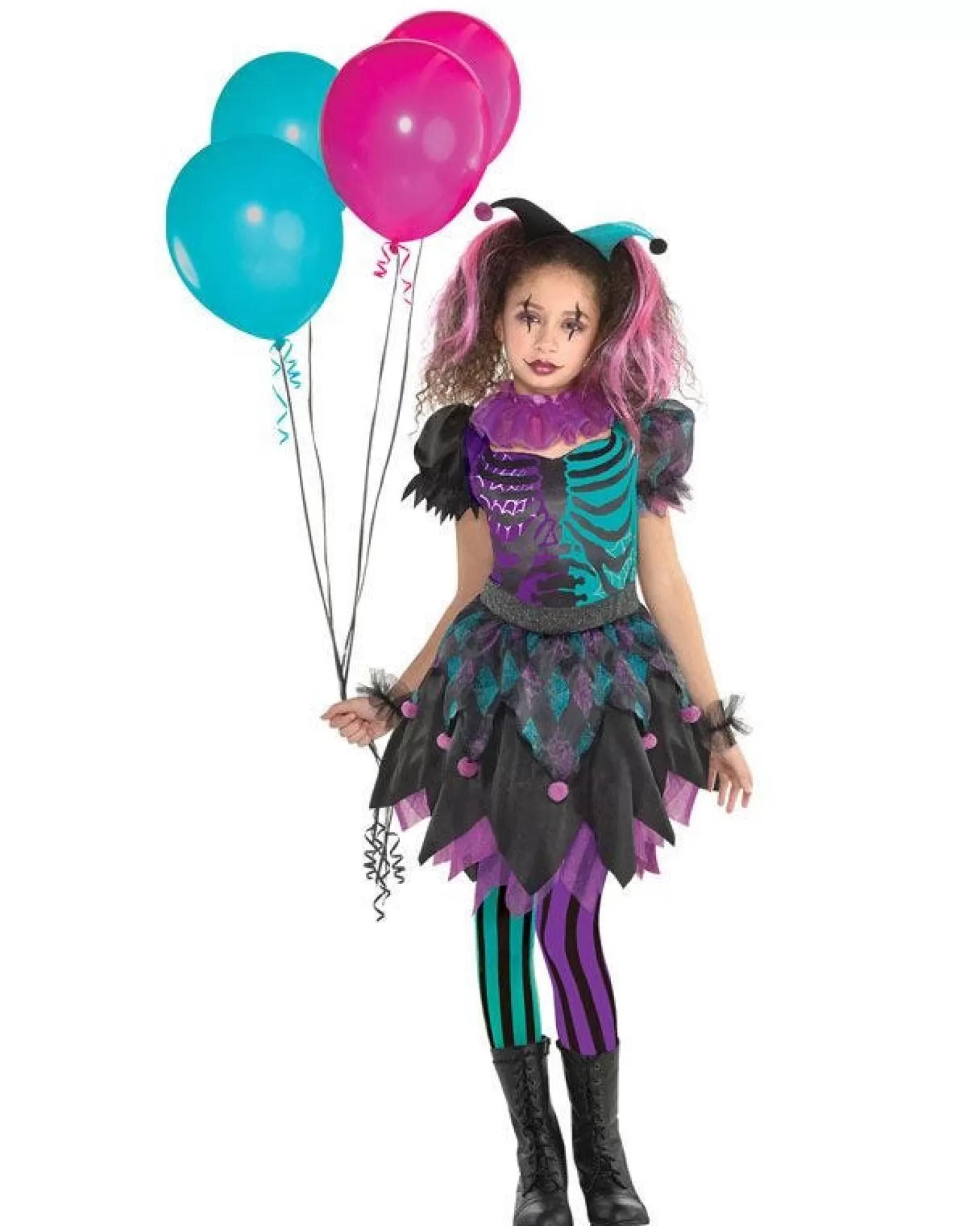 Haunted Harlequin - Childs Costume<Party Delights Clearance