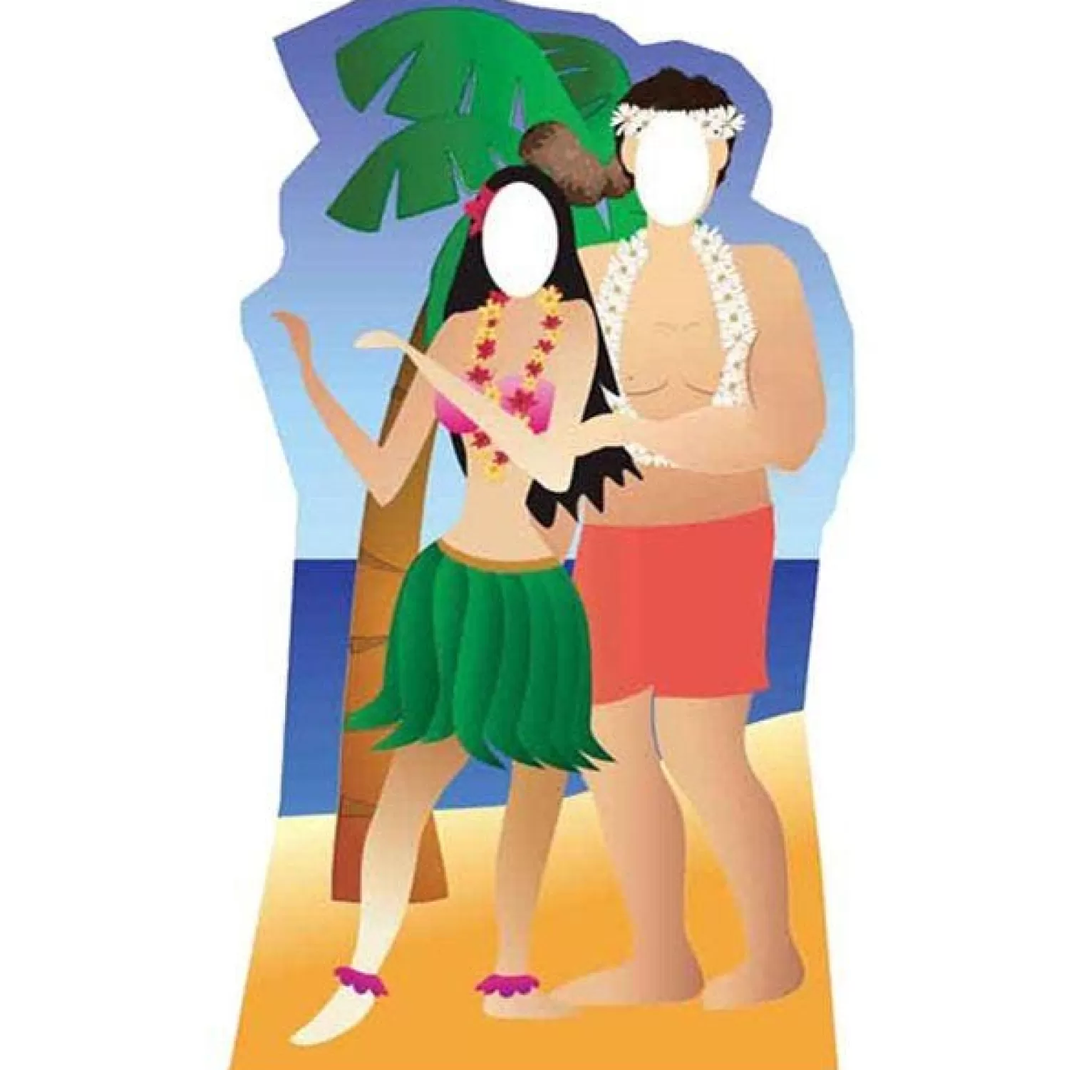 Shop Party Delights Hawaii Couple Stand In Photo Prop - 183Cm X 95Cm