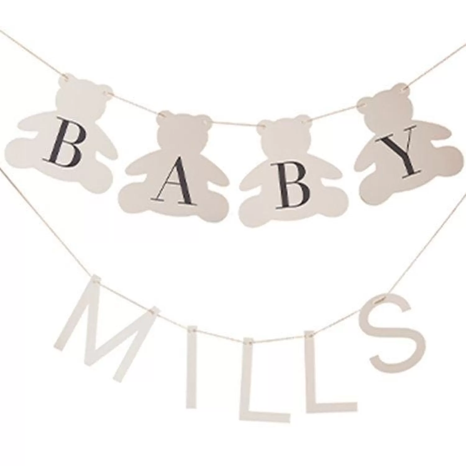 Flash Sale Party Delights Hello Baby Bear Customisable Bunting