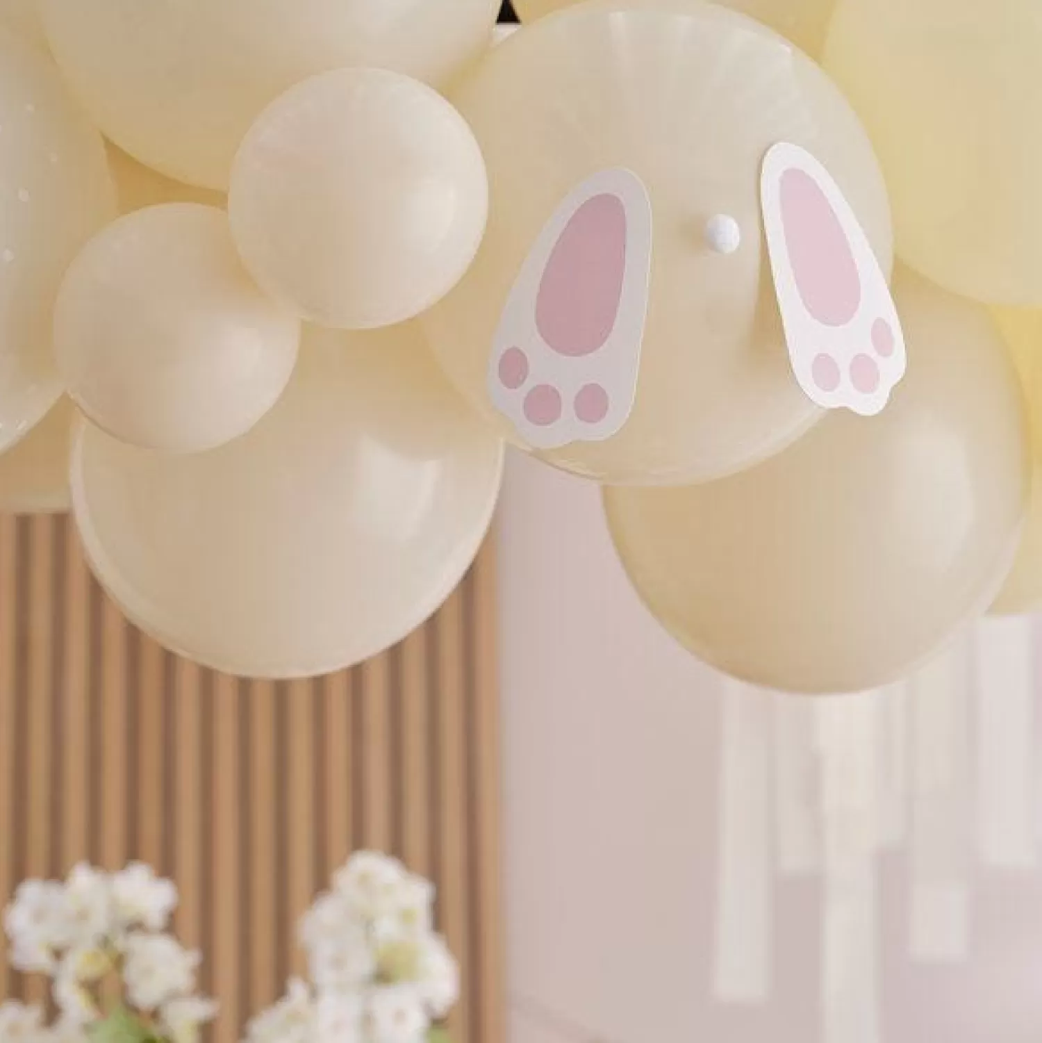 Online Party Delights Hey Bunny Pastel Balloon Arch & Streamers - 50 Balloons