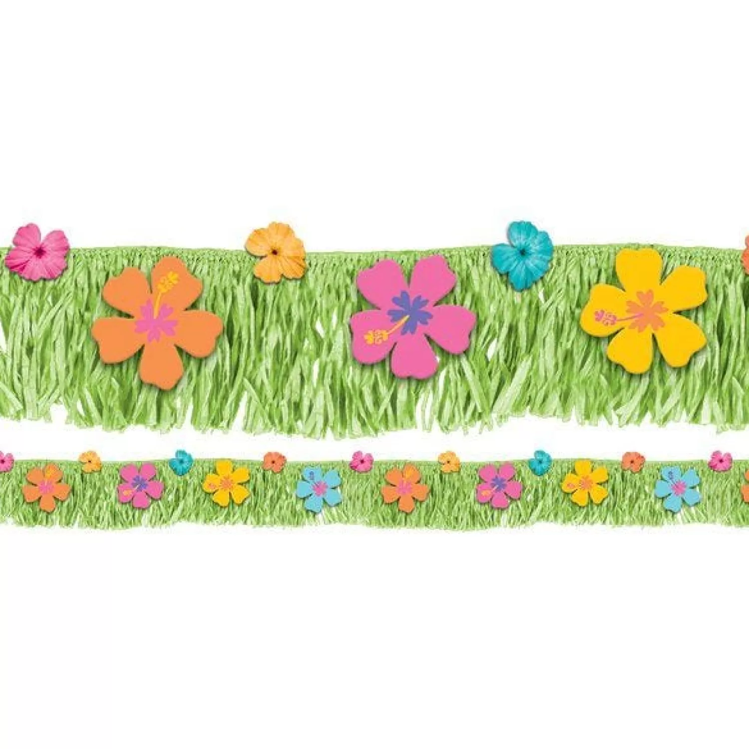 Hot Party Delights Hibiscus Fringe Banner - 1.8M