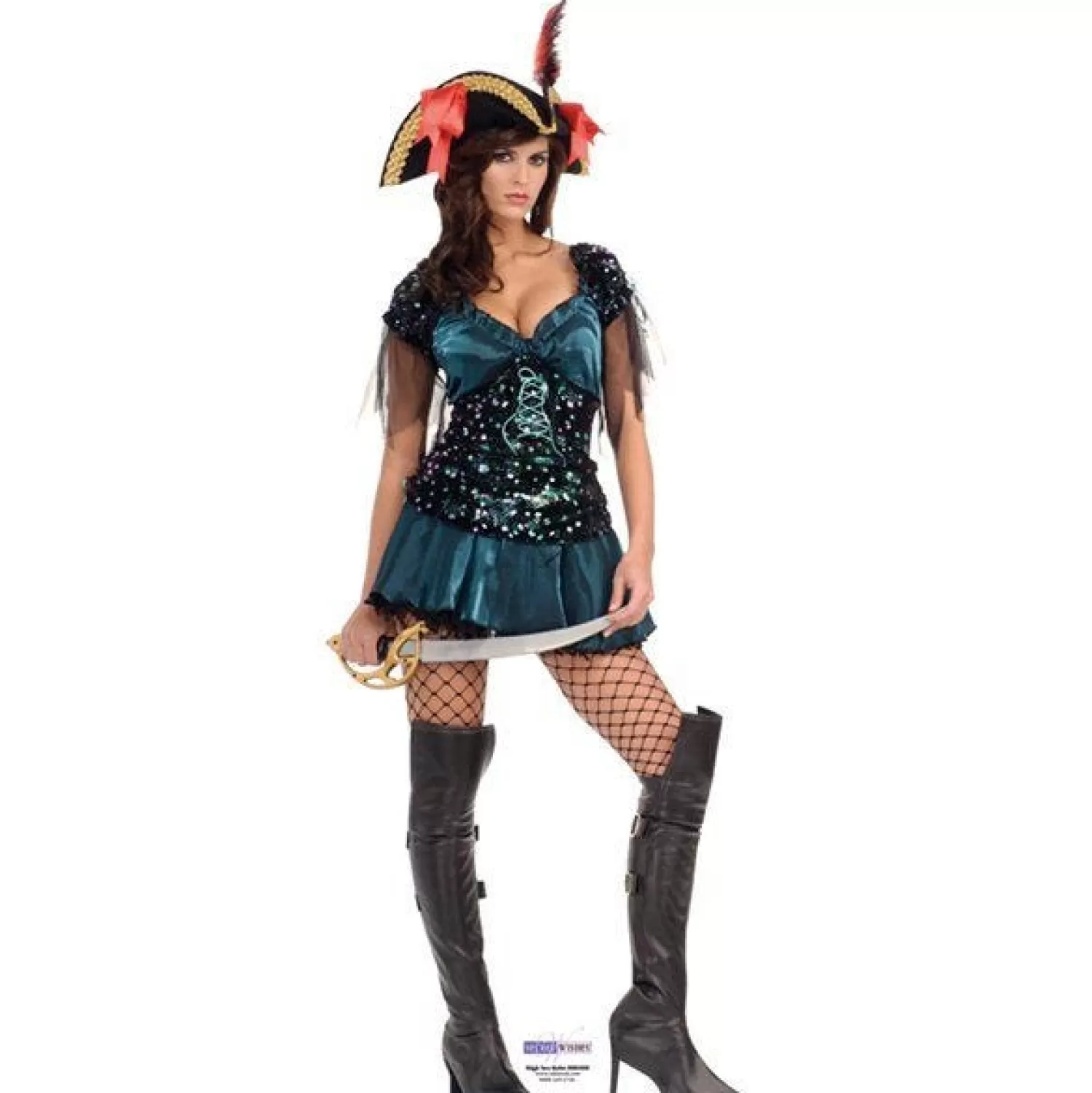 New Party Delights High Sea Babe Cardboard Cutout - 185Cm X 70Cm