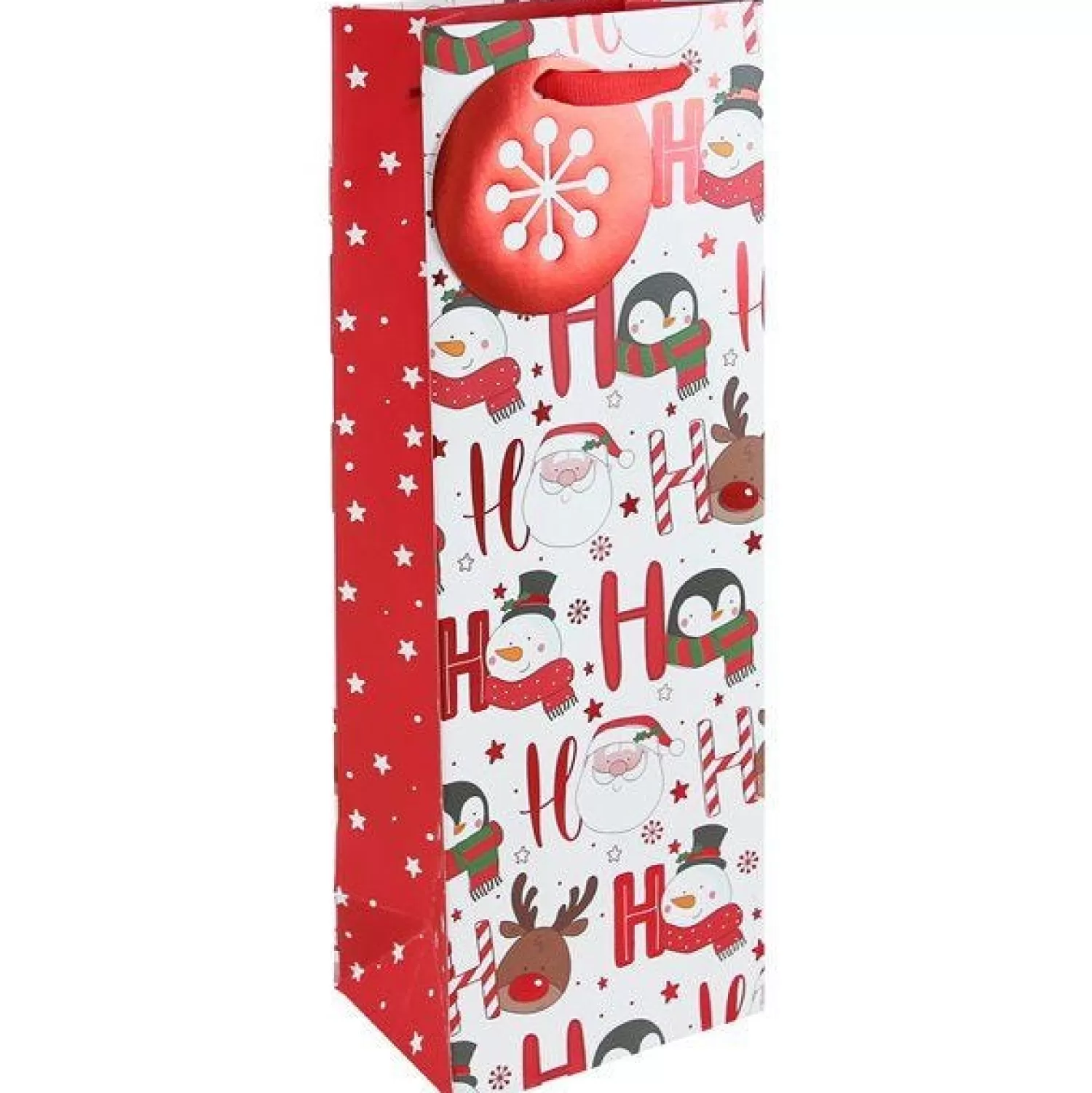 Ho Ho Ho Bottle Bag - 35.5Cm X 12.5Cm<Party Delights Online