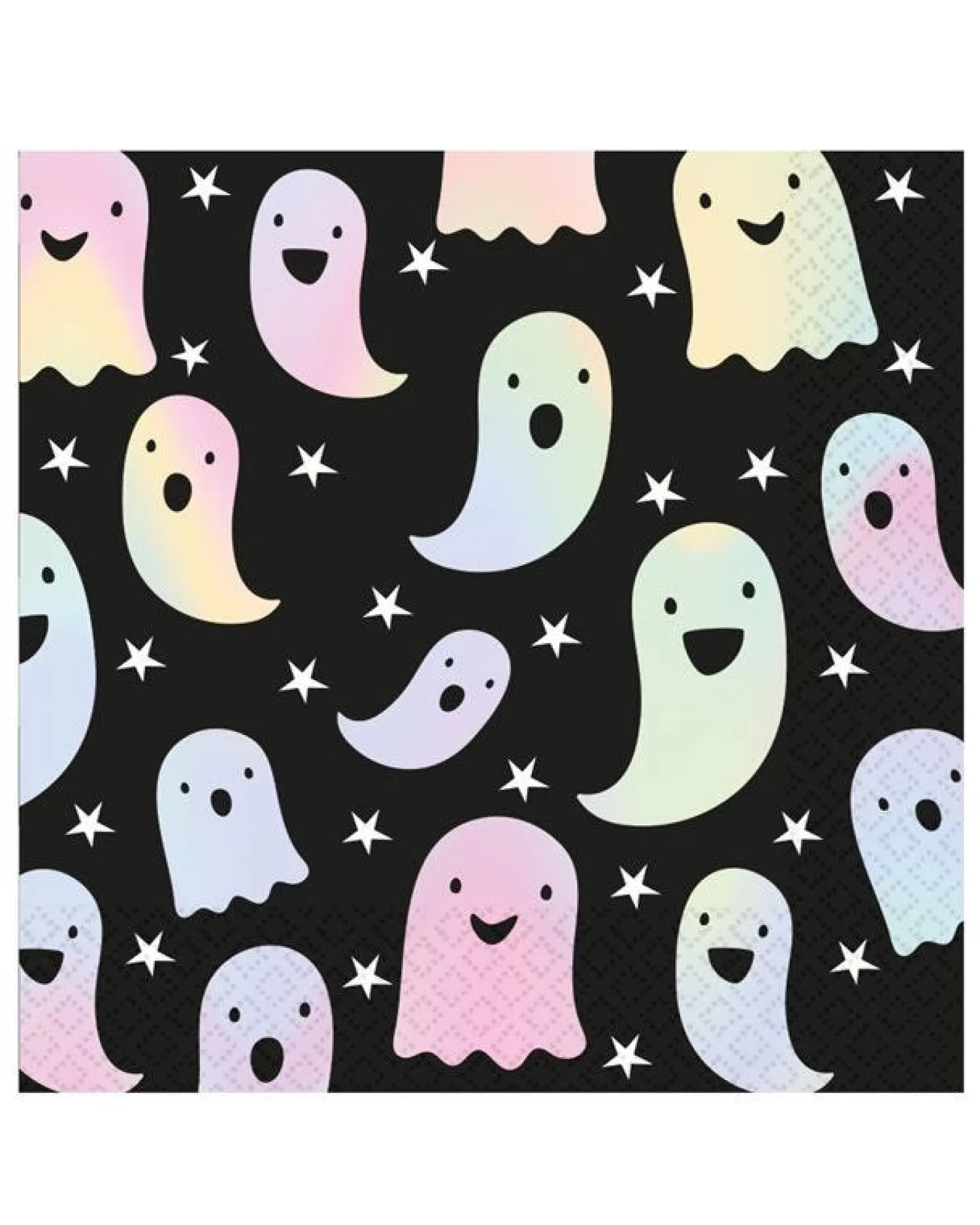 Holographic Ghosts Paper Napkins - 33Cm (16Pk)<Party Delights Shop