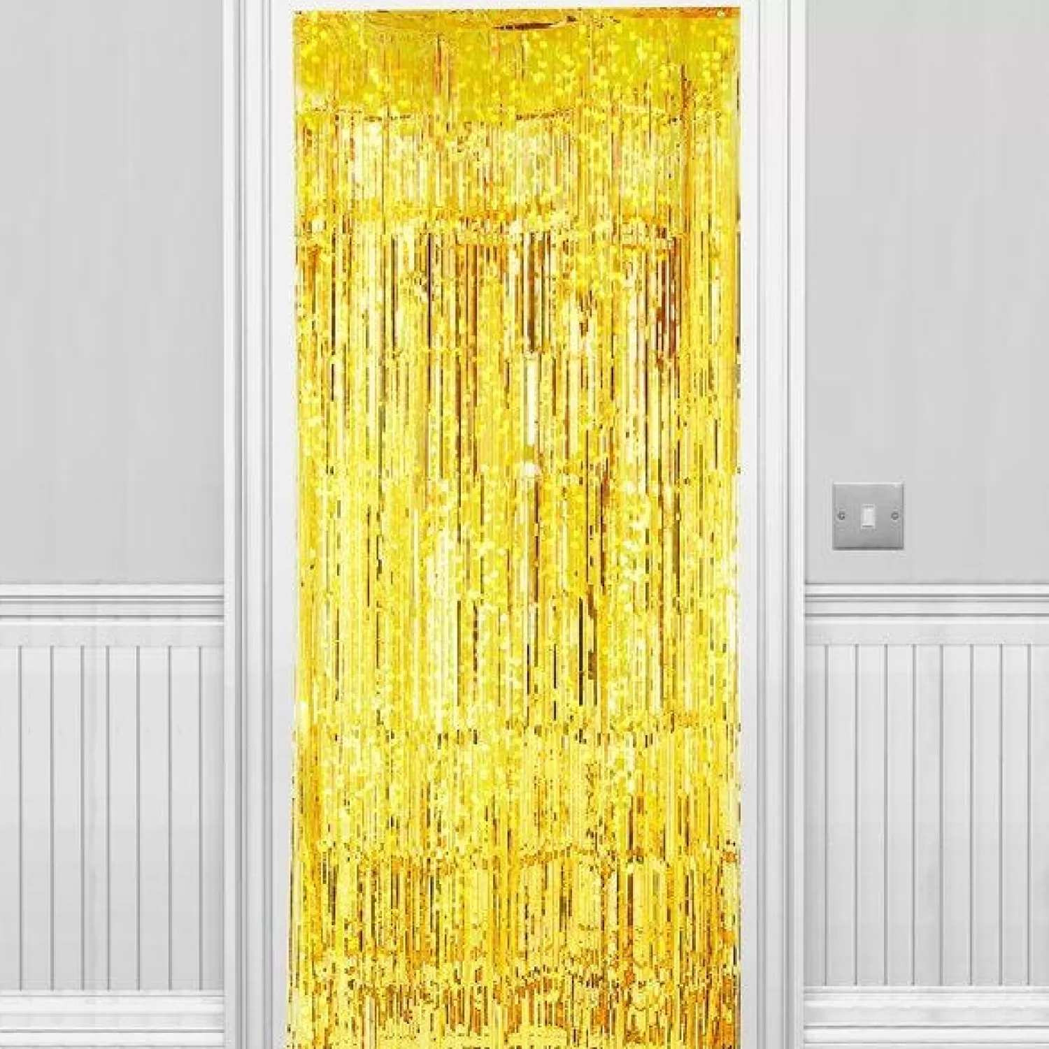 Sale Party Delights Holographic Gold Foil Door Curtain - 2.4M X 92Cm