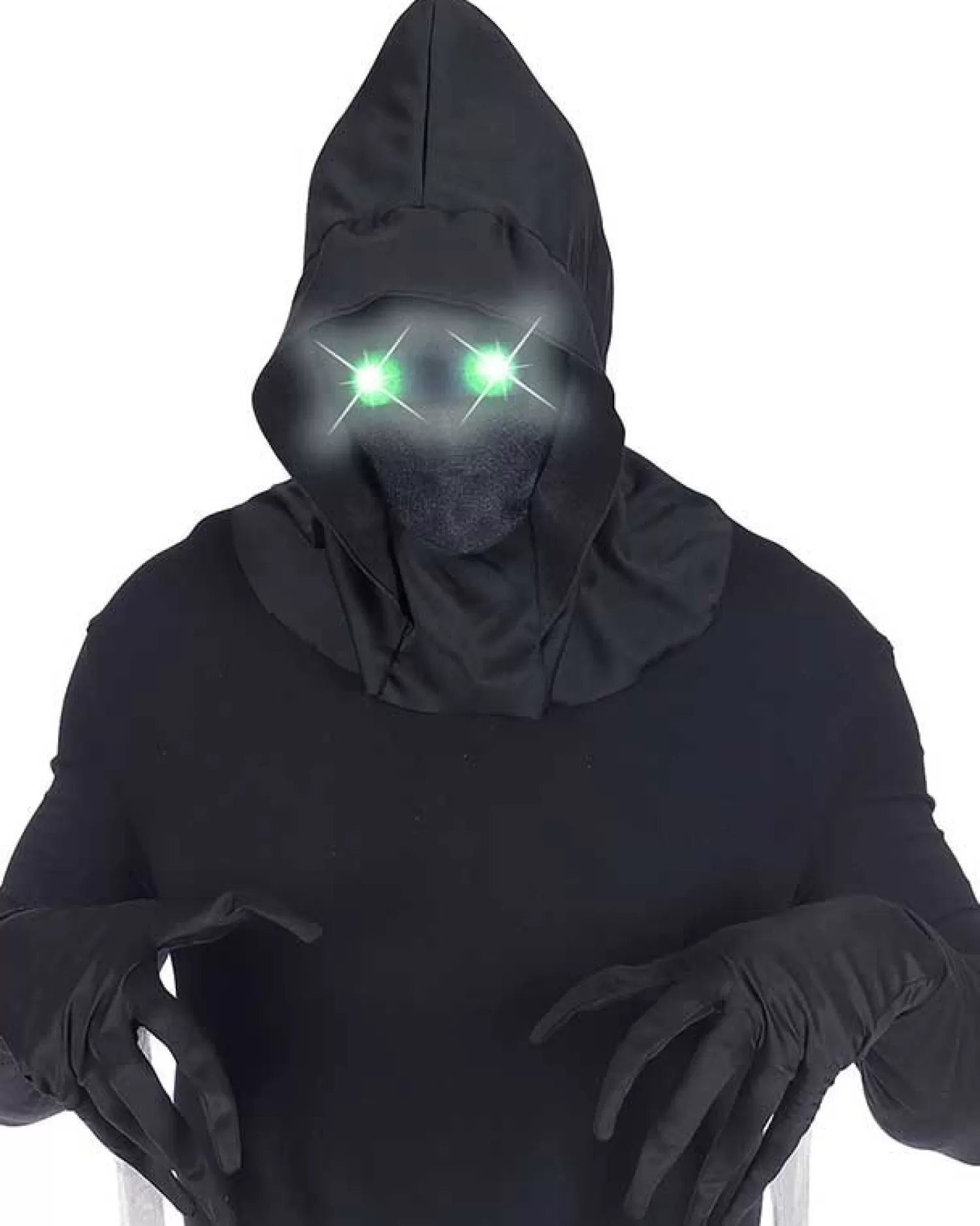 Hooded Mask With Light Up Eyes<Party Delights Online