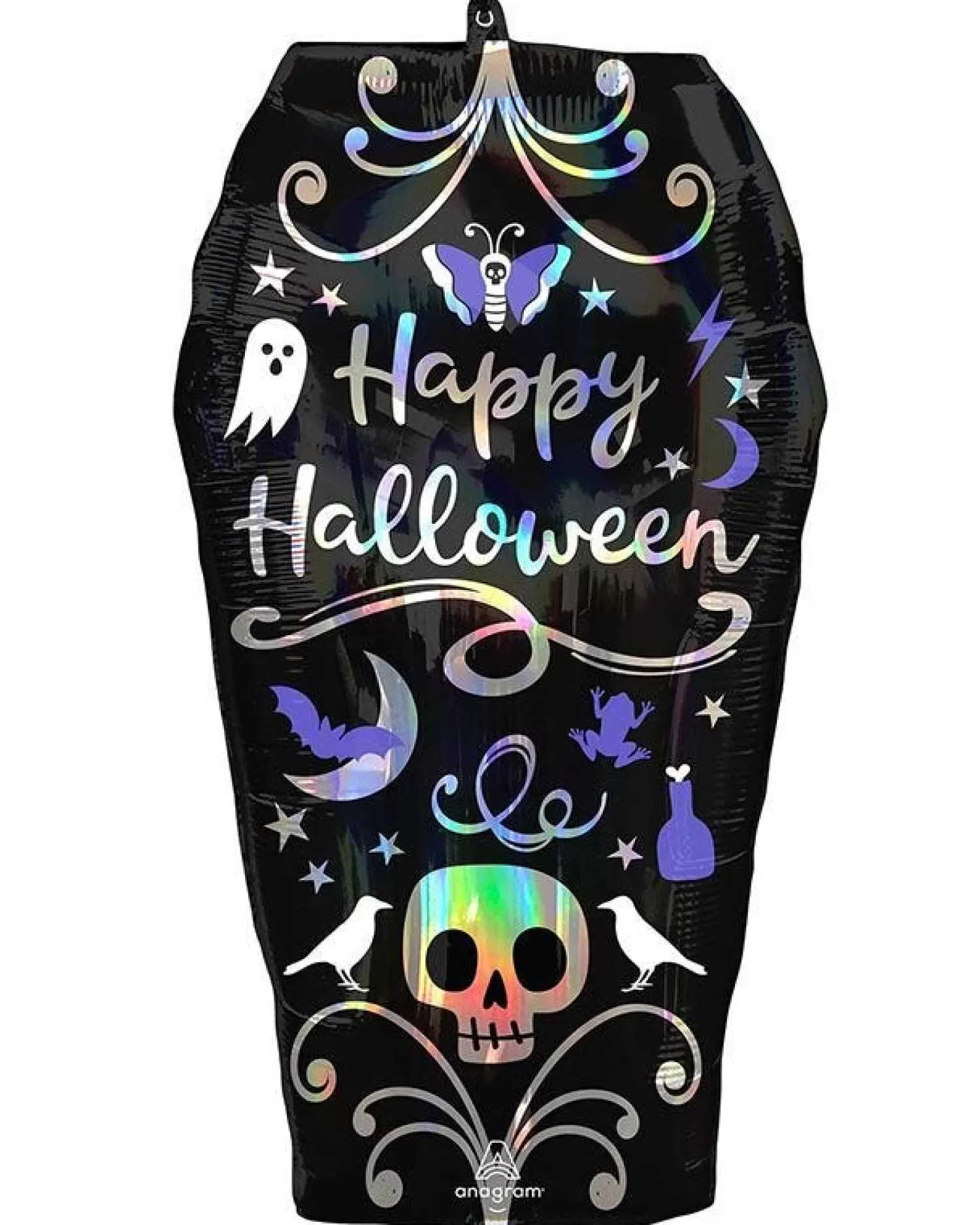 Iridescent Coffin Supershape Balloon - 27" Foil<Party Delights Fashion