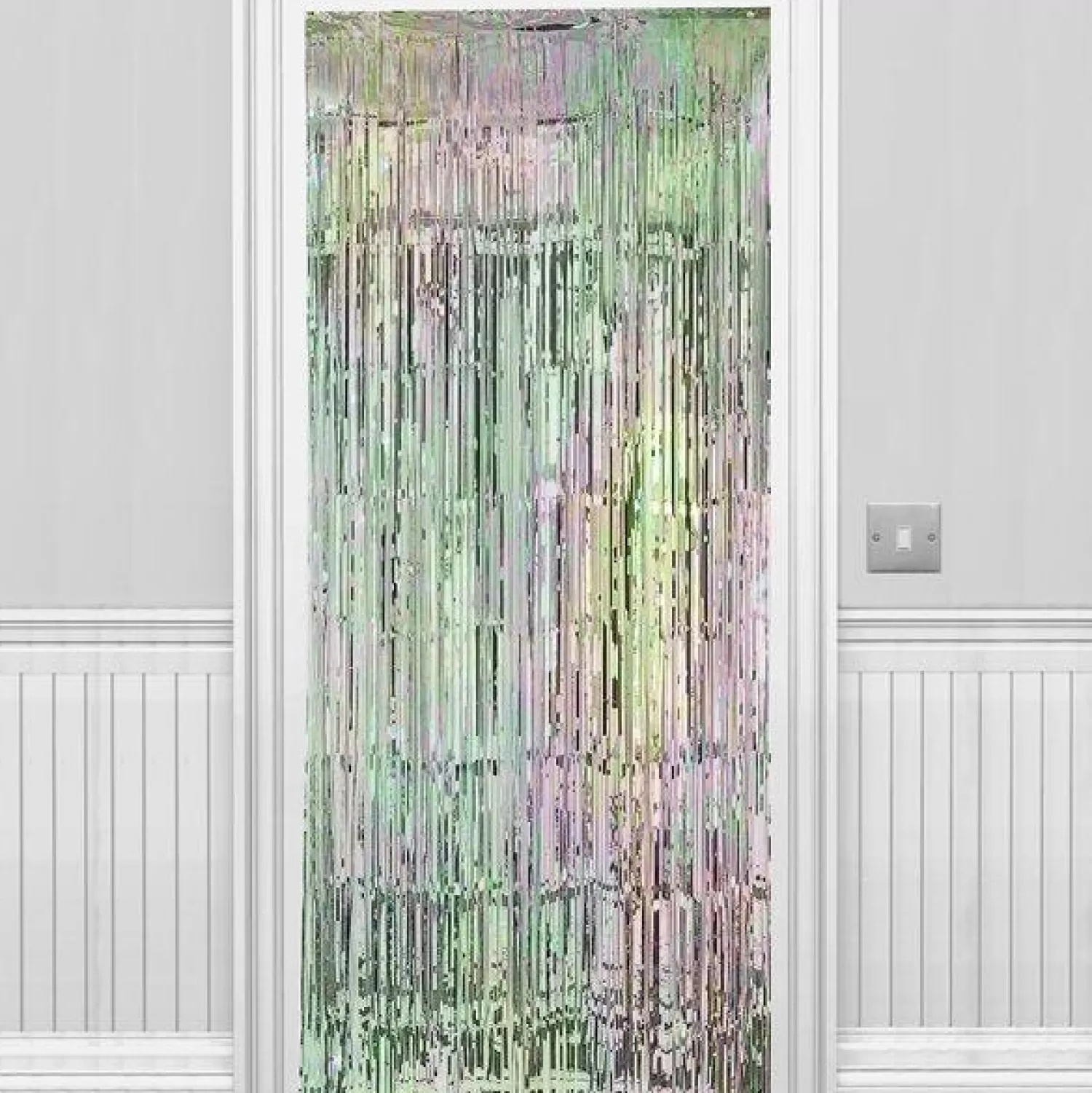 Shop Party Delights Iridescent Foil Door Curtain - 2.4M X 92Cm