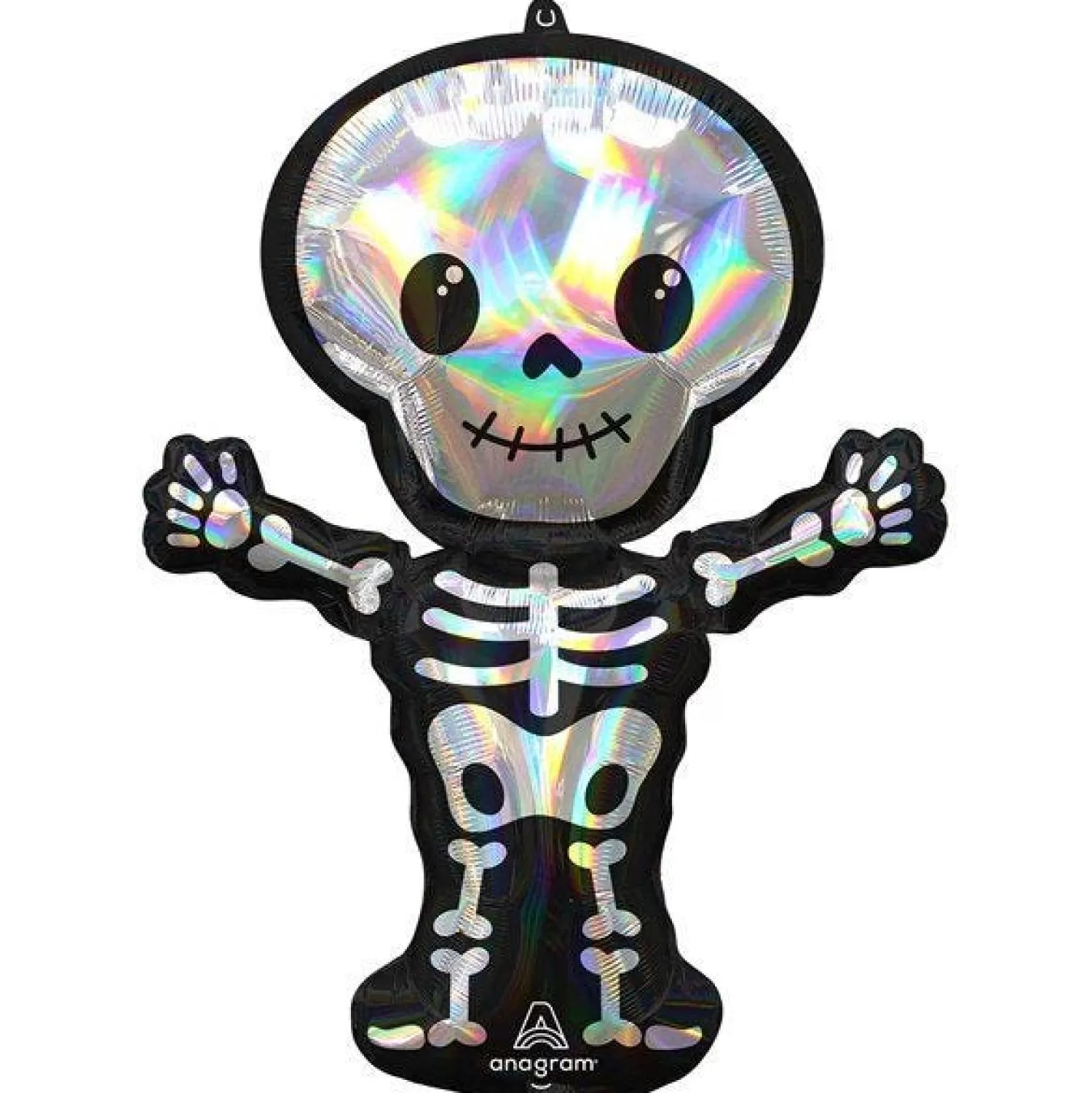 Iridescent Skeleton Supershape Balloon - 34" Foil<Party Delights Best Sale