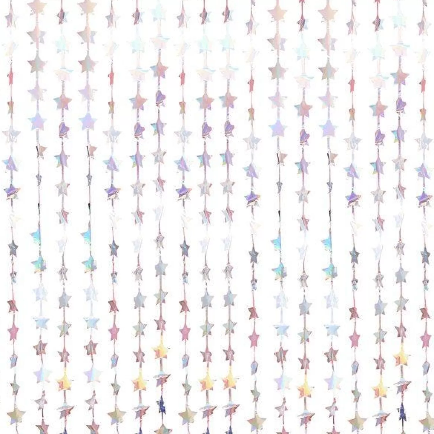 Cheap Party Delights Iridescent Star Curtain Backdrop - 2.2M X 1.2M