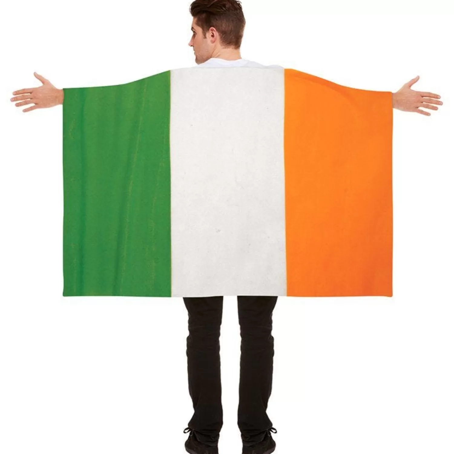 Cheap Party Delights Irish Flag Cape - Adult