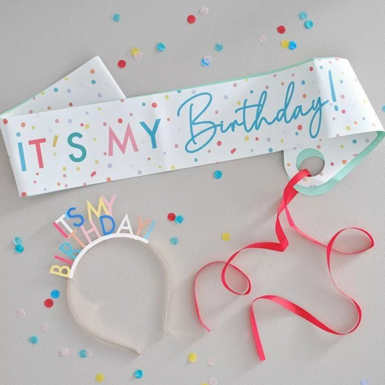 Discount Party Delights It's My Birthday Paper Sash & Headband