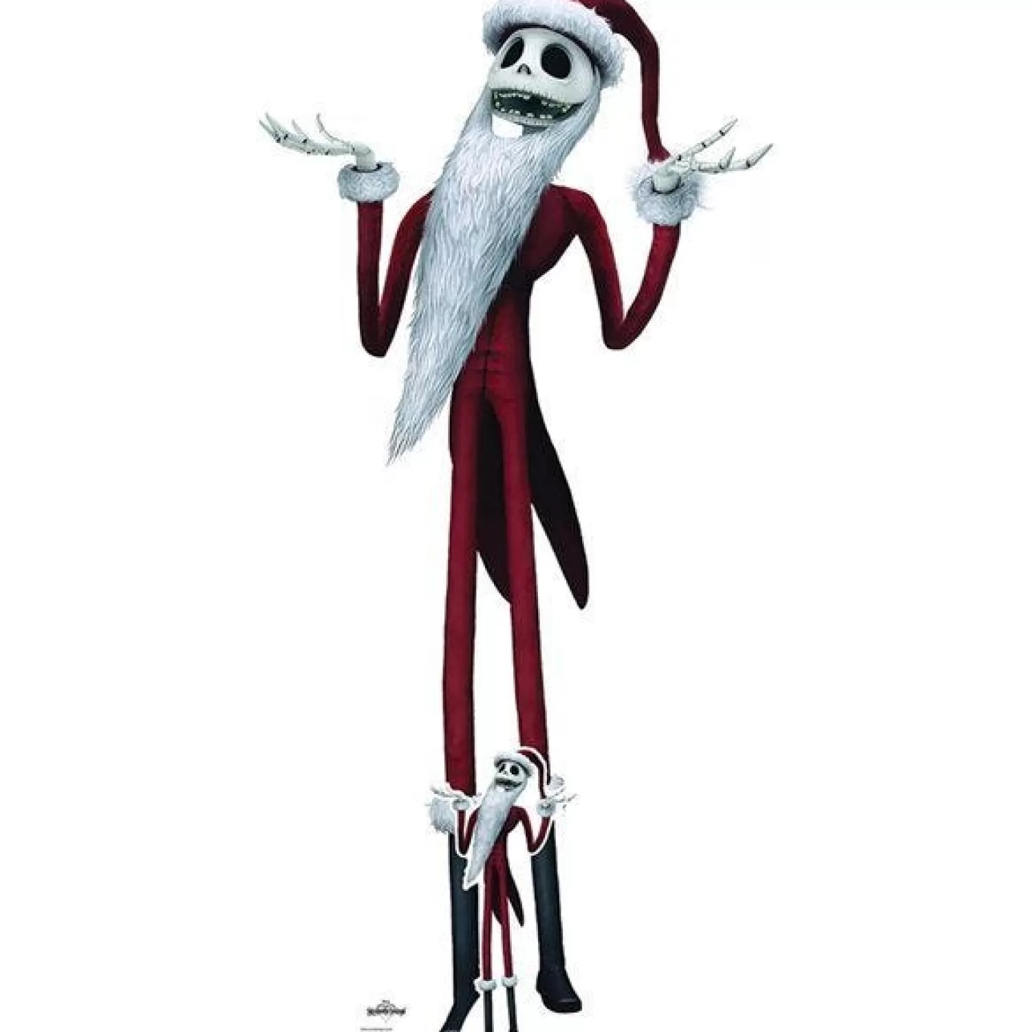 Best Party Delights Jack Skellington Santa Suit Cardboard Cutout - 188Cm X 94Cm