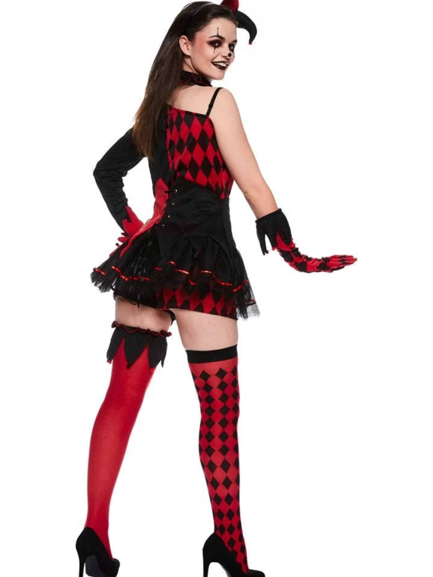 Jesterina - Adult Costume<Party Delights Online