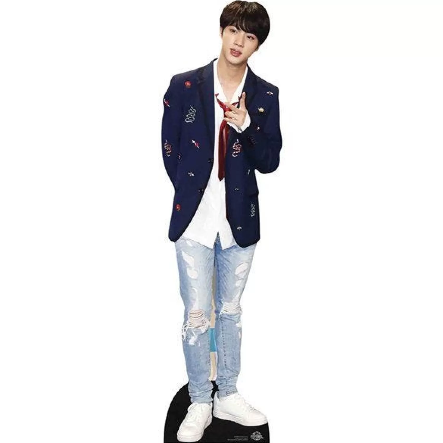 Clearance Party Delights Jin (Kim Seok-Jin) Bts Cardboard Cutout - 90Cm X 24Cm