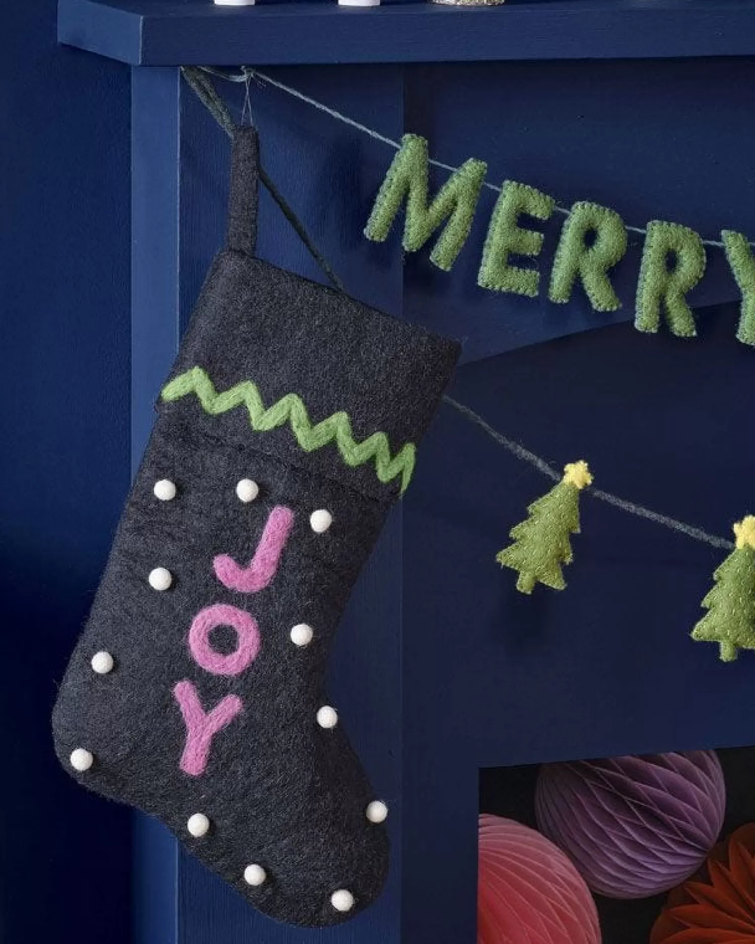 Joy Felt Stocking<Party Delights Online