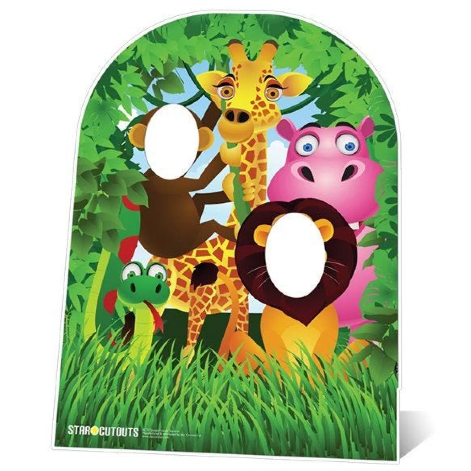 Flash Sale Party Delights Jungle Friends Stand In Photo Prop - 120Cm X 94Cm