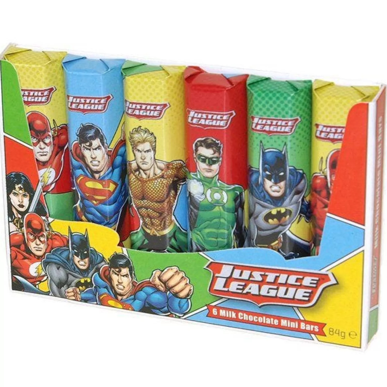 Shop Party Delights Justice League Milk Chocolate Mini Bars X6