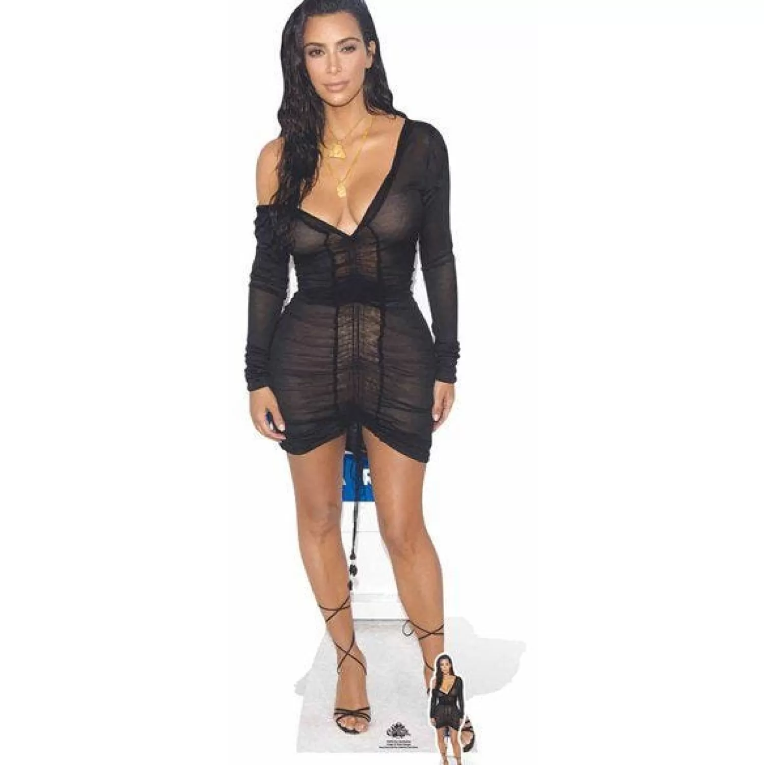 Hot Party Delights Kim Kardashian Cardboard Cutout - 160Cm X 48Cm