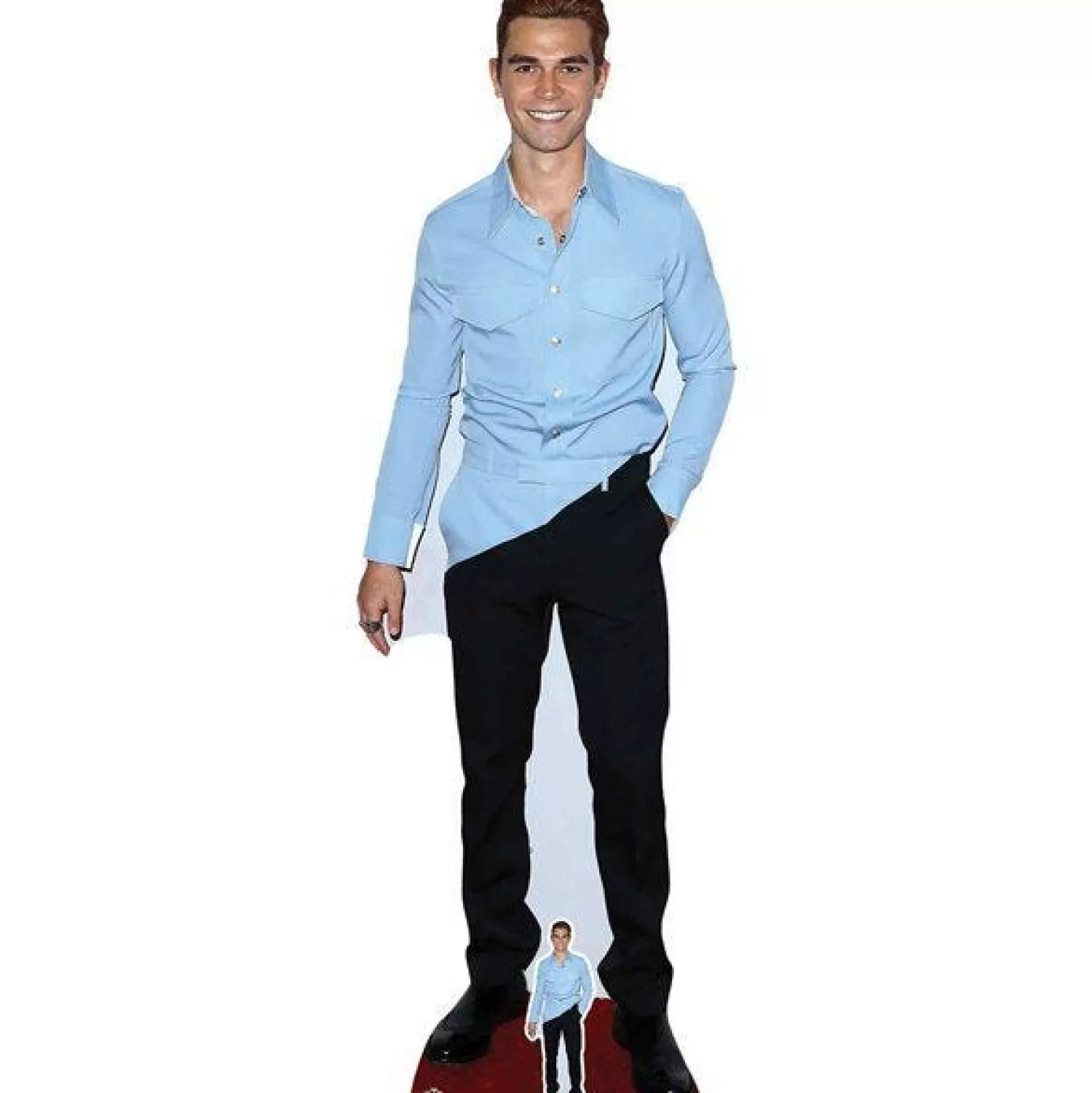 Clearance Party Delights Kj Apa Cardboard Cutout - 178Cm X 59Cm