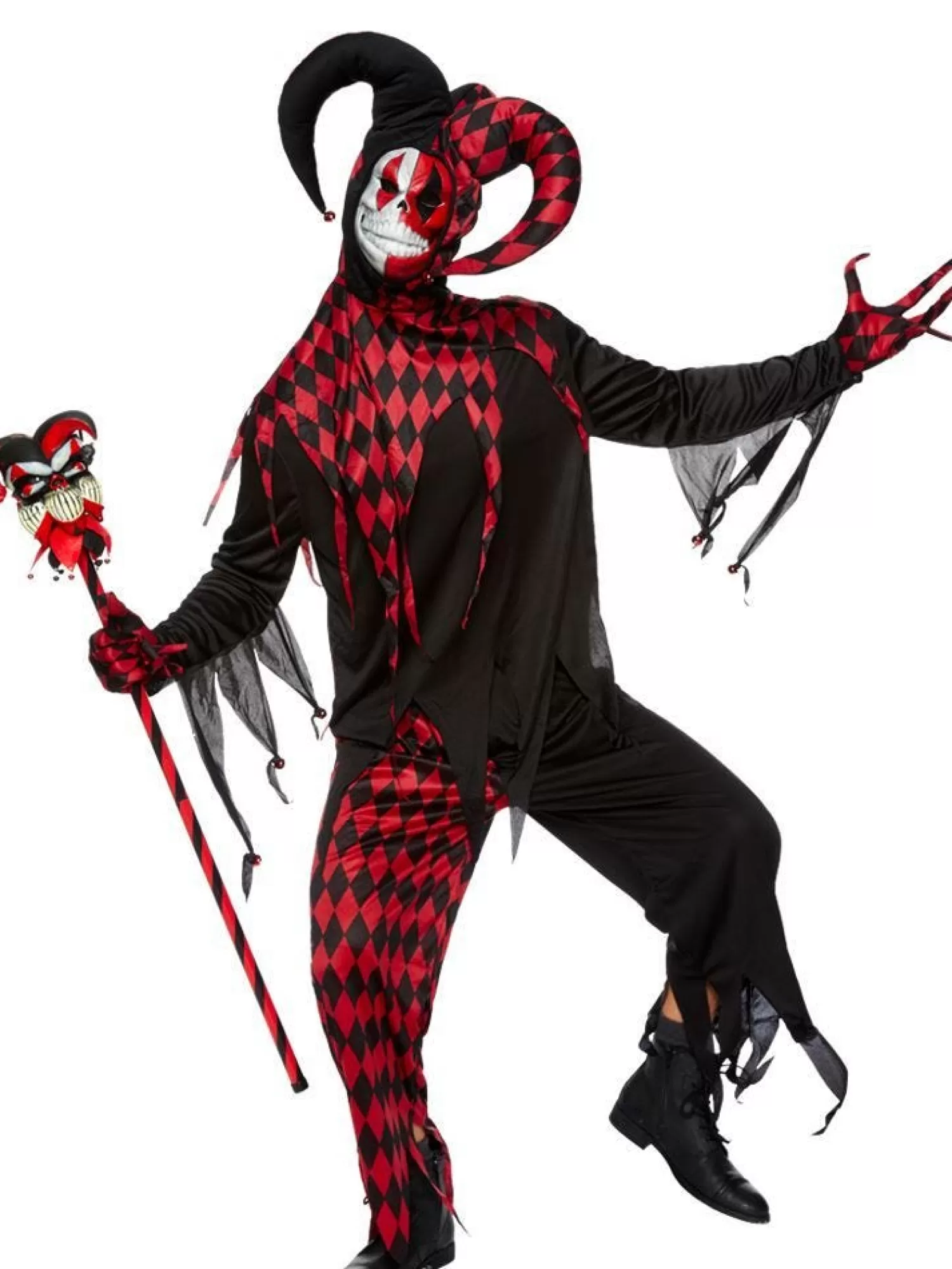 Krazed Jester - Adult Costume<Party Delights Store