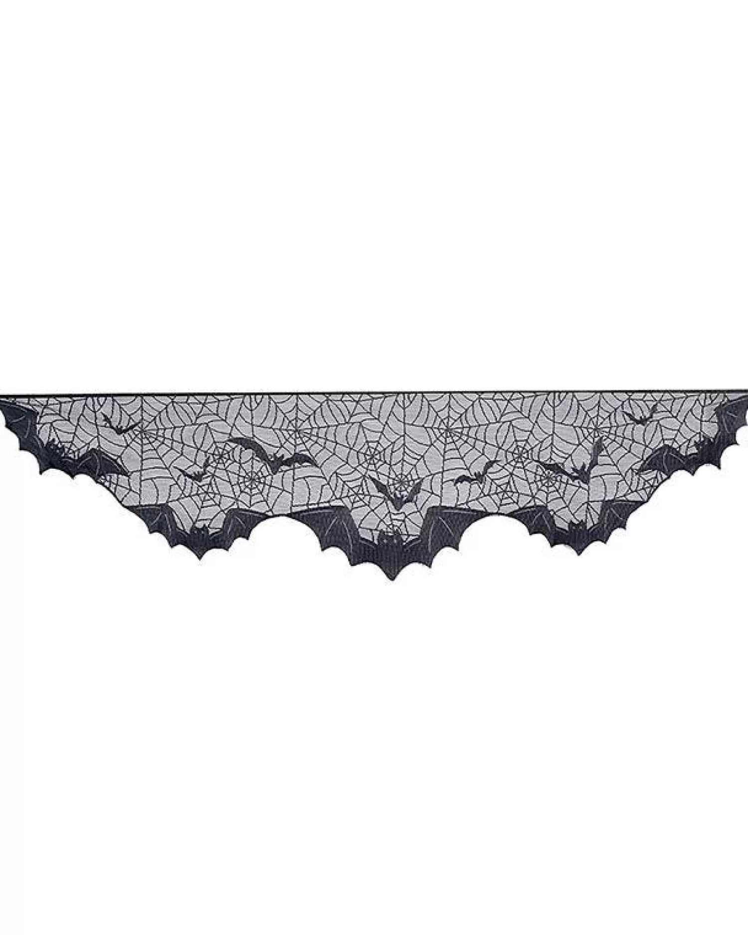 Lace Bat Print Fireplace Drape<Party Delights Best