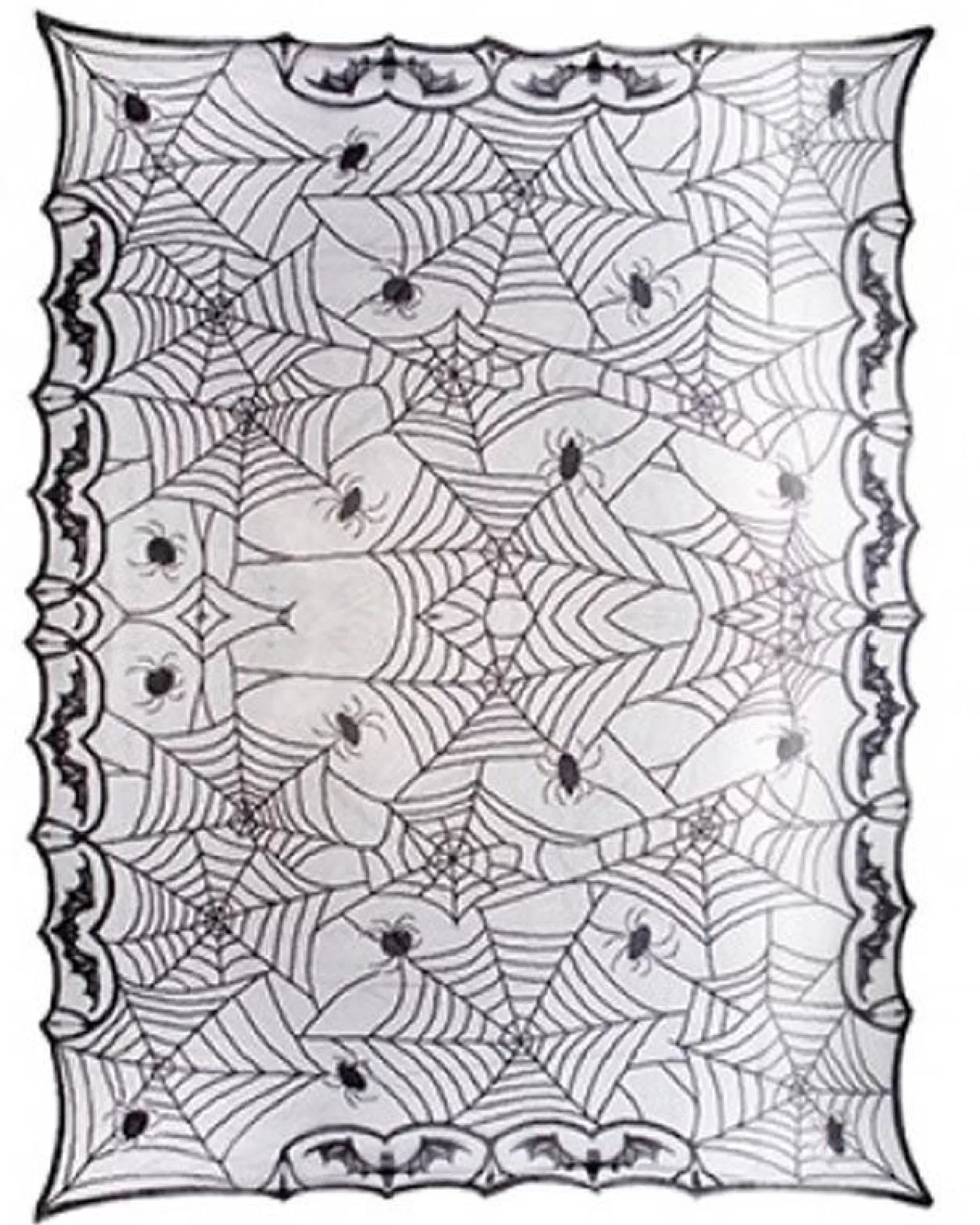 Lace Spiderweb Tablecloth - 120Cm X 160Cm<Party Delights Best