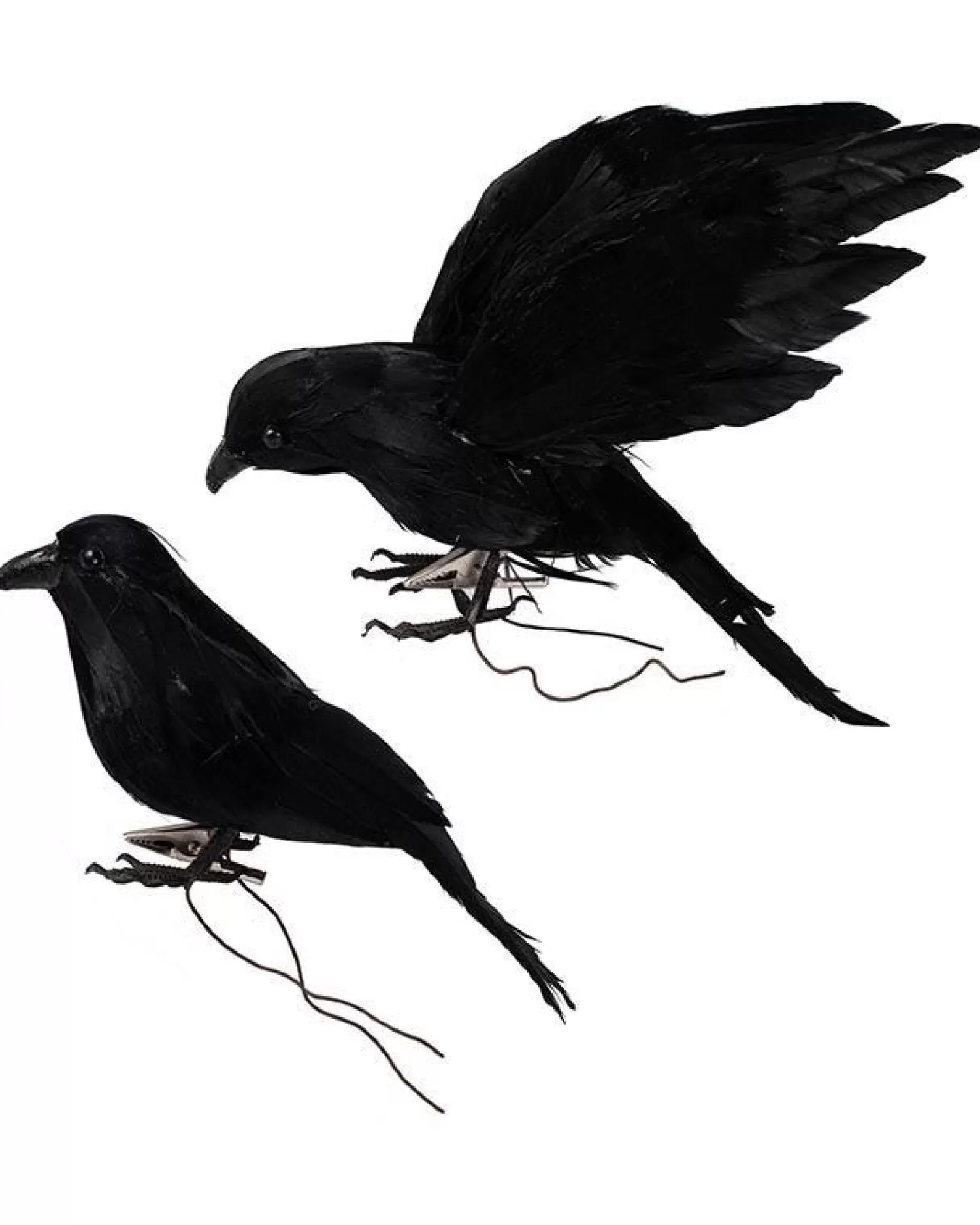 Large Crows Clip On Decorations (2Pk)<Party Delights Hot