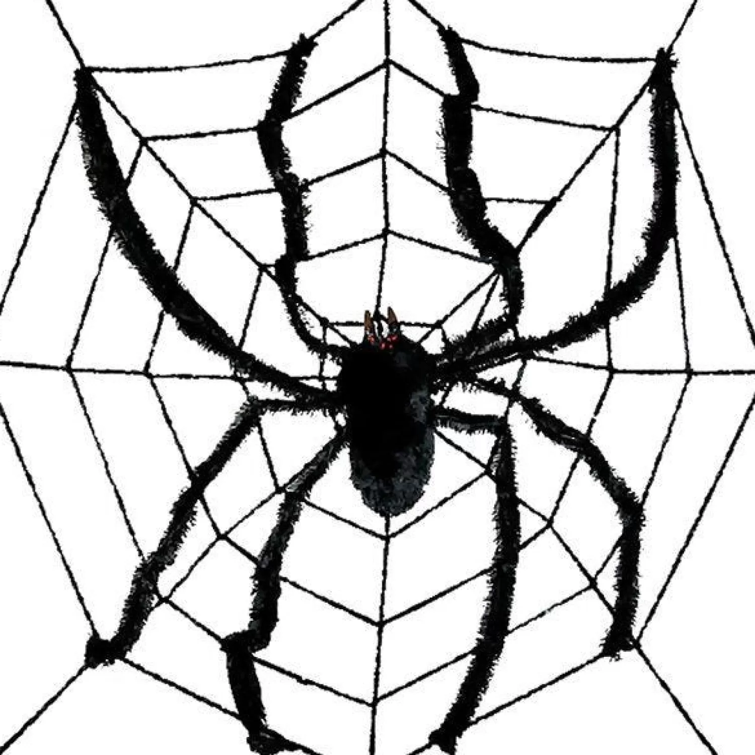 Large Spider Web & Spider - 2.4M<Party Delights Clearance