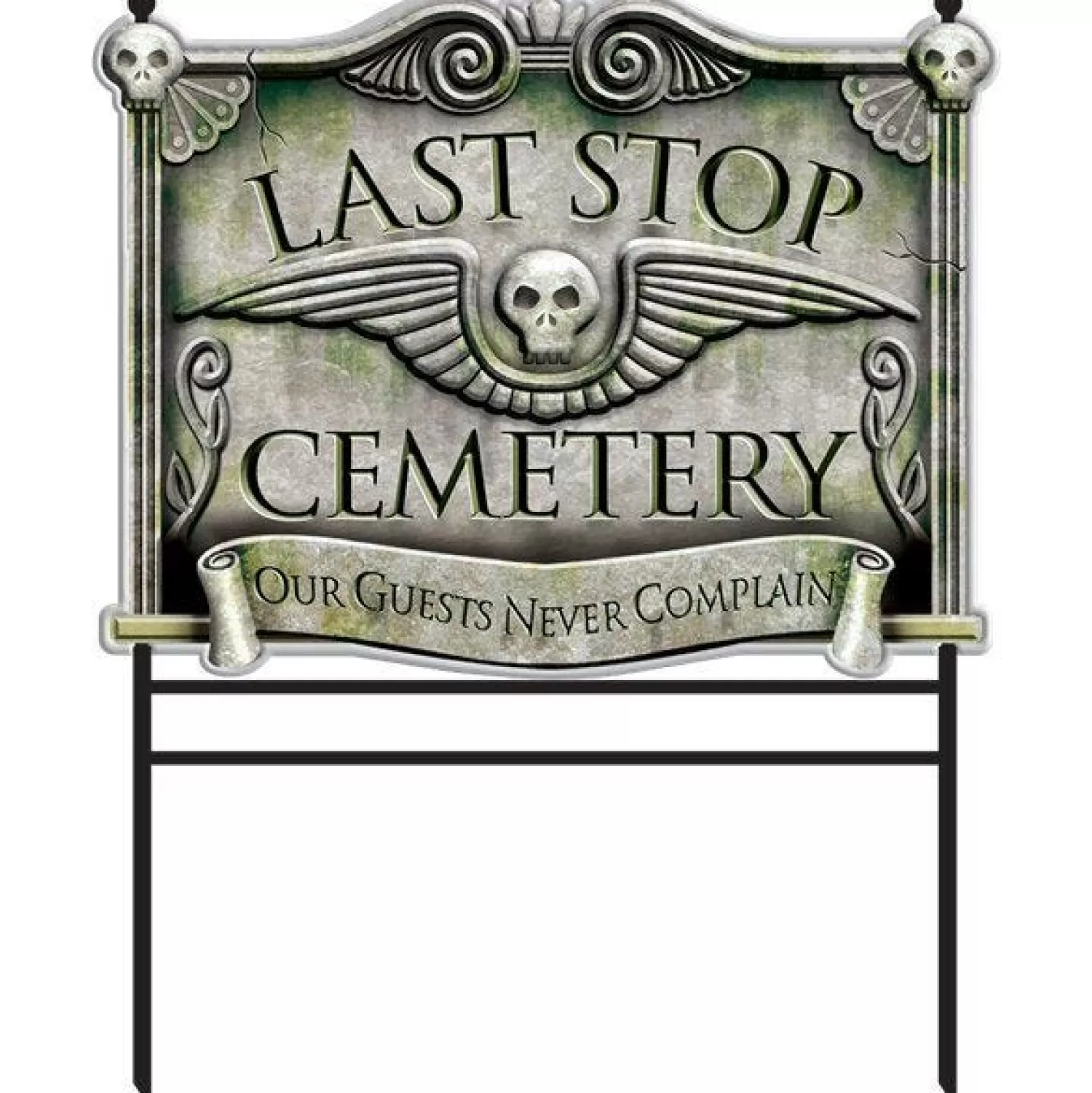 Last Stop Cemetery Sign - 78Cm<Party Delights Store