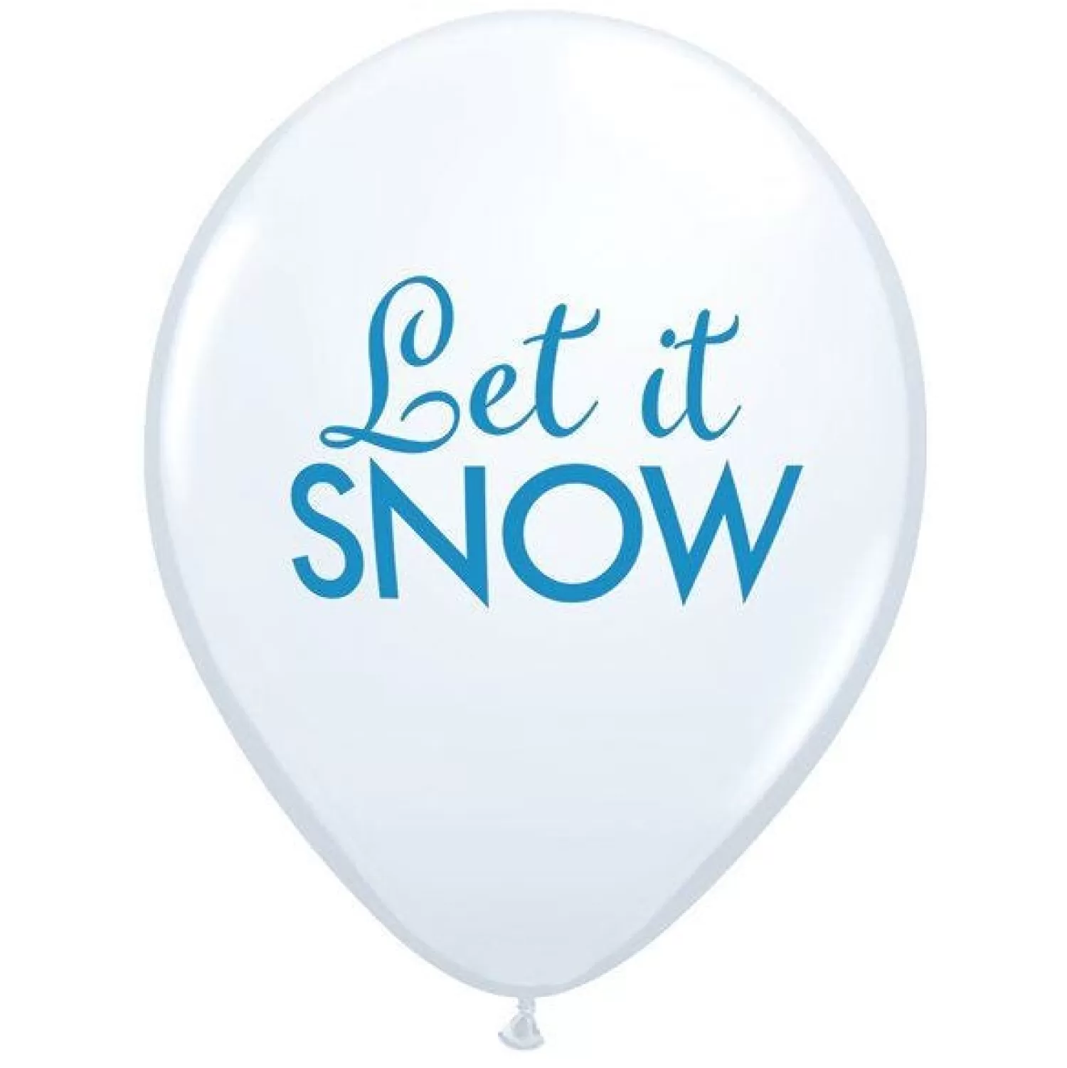 Let It Snow Balloons - 11" Latex (6Pk)<Party Delights Hot