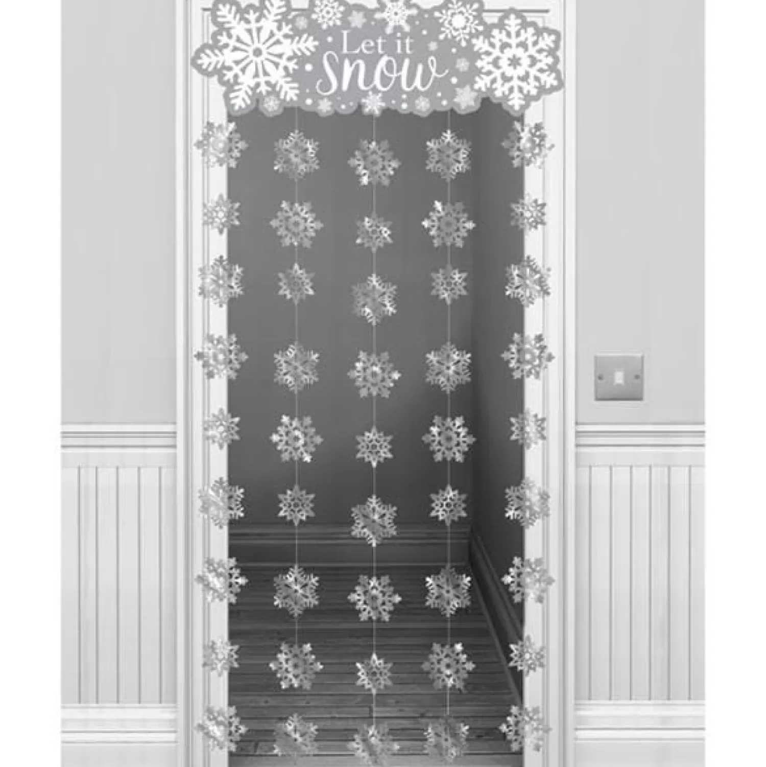 Let It Snow Door Curtain - 1.95M<Party Delights Discount