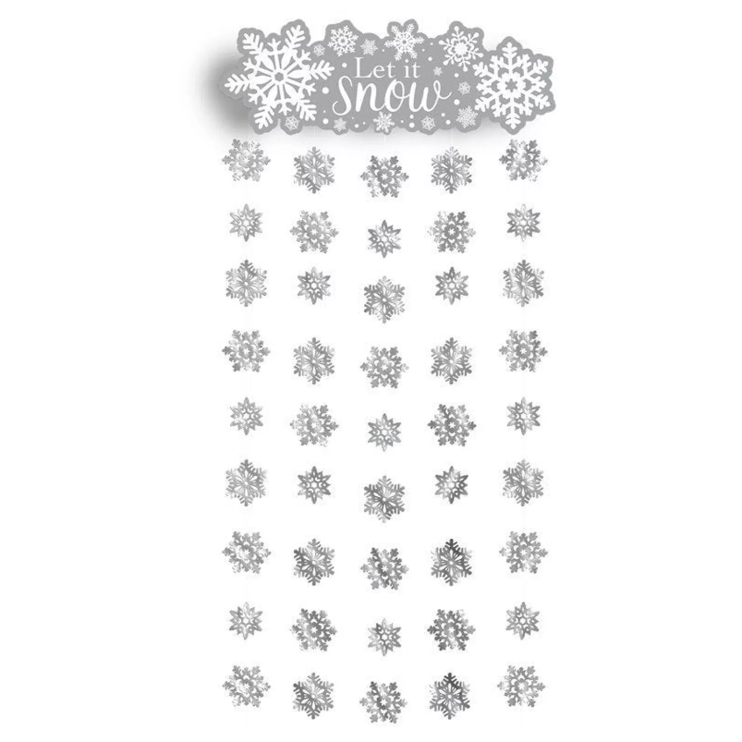 Let It Snow Door Curtain - 1.95M<Party Delights Discount