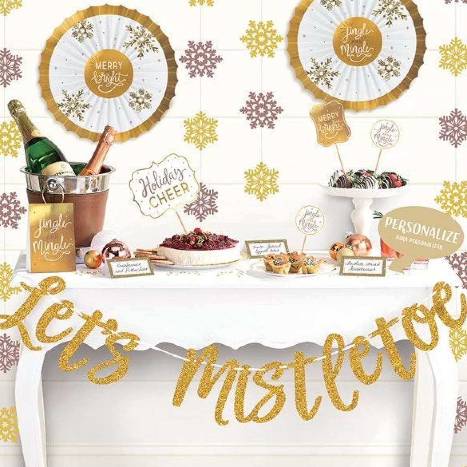 Let's Mistletoe Deluxe Buffet Decorating Kit<Party Delights Discount