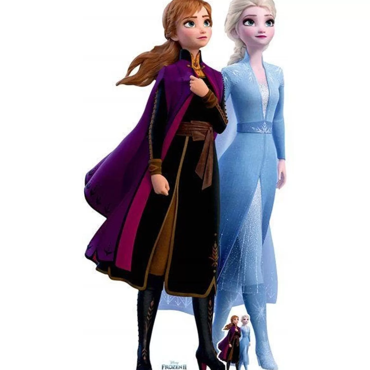 Flash Sale Party Delights Life Size Disney Anna & Elsa Cardboard Cutout - 182Cm X 96Cm