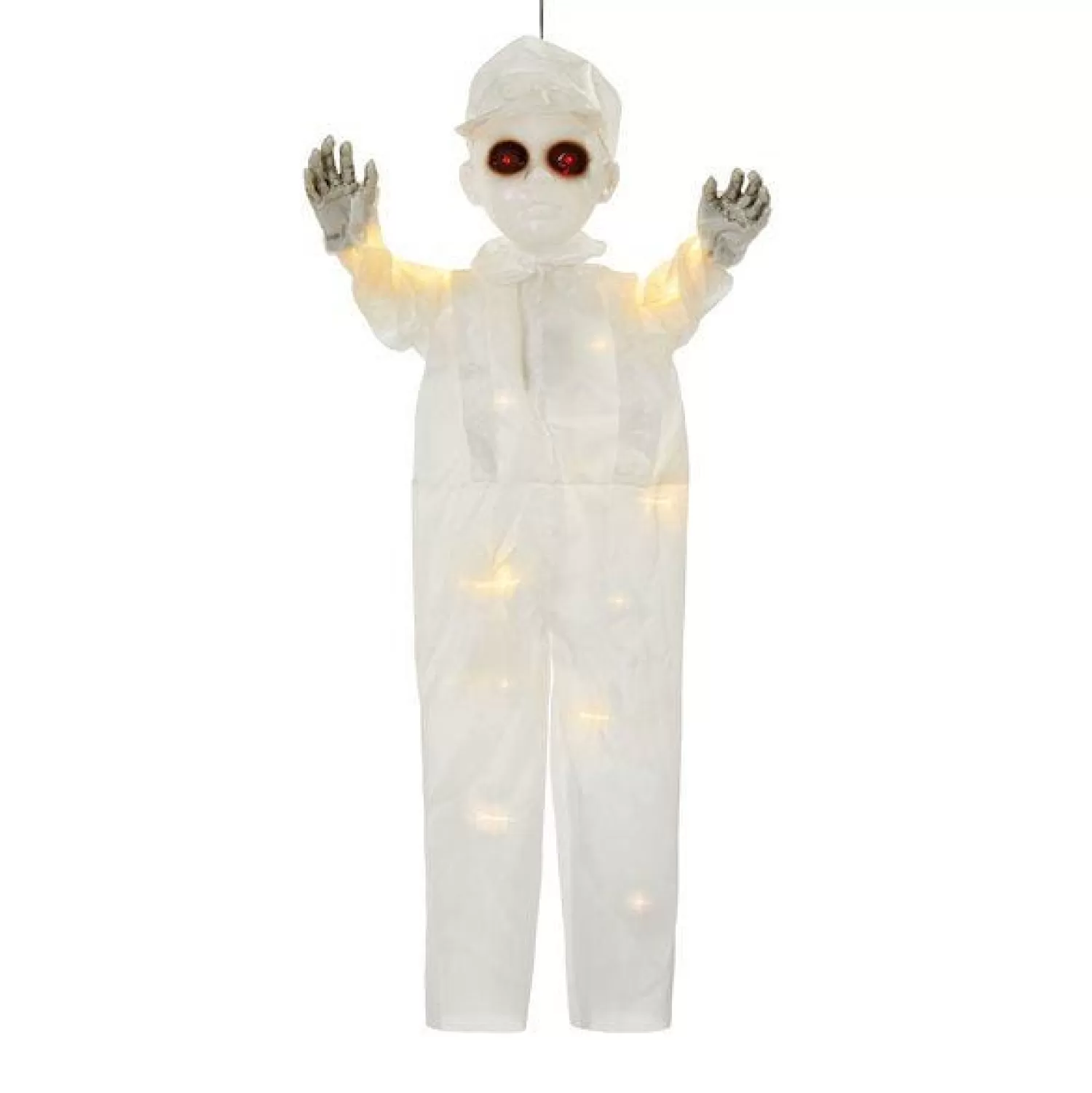 Light Up Hanging Boy Ghost - 90Cm<Party Delights Flash Sale