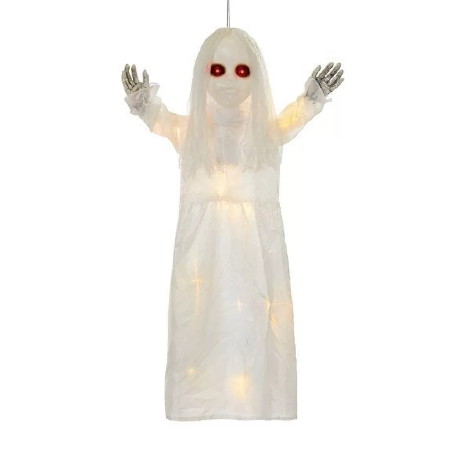 Light Up Hanging Girl Ghost - 90Cm<Party Delights Cheap