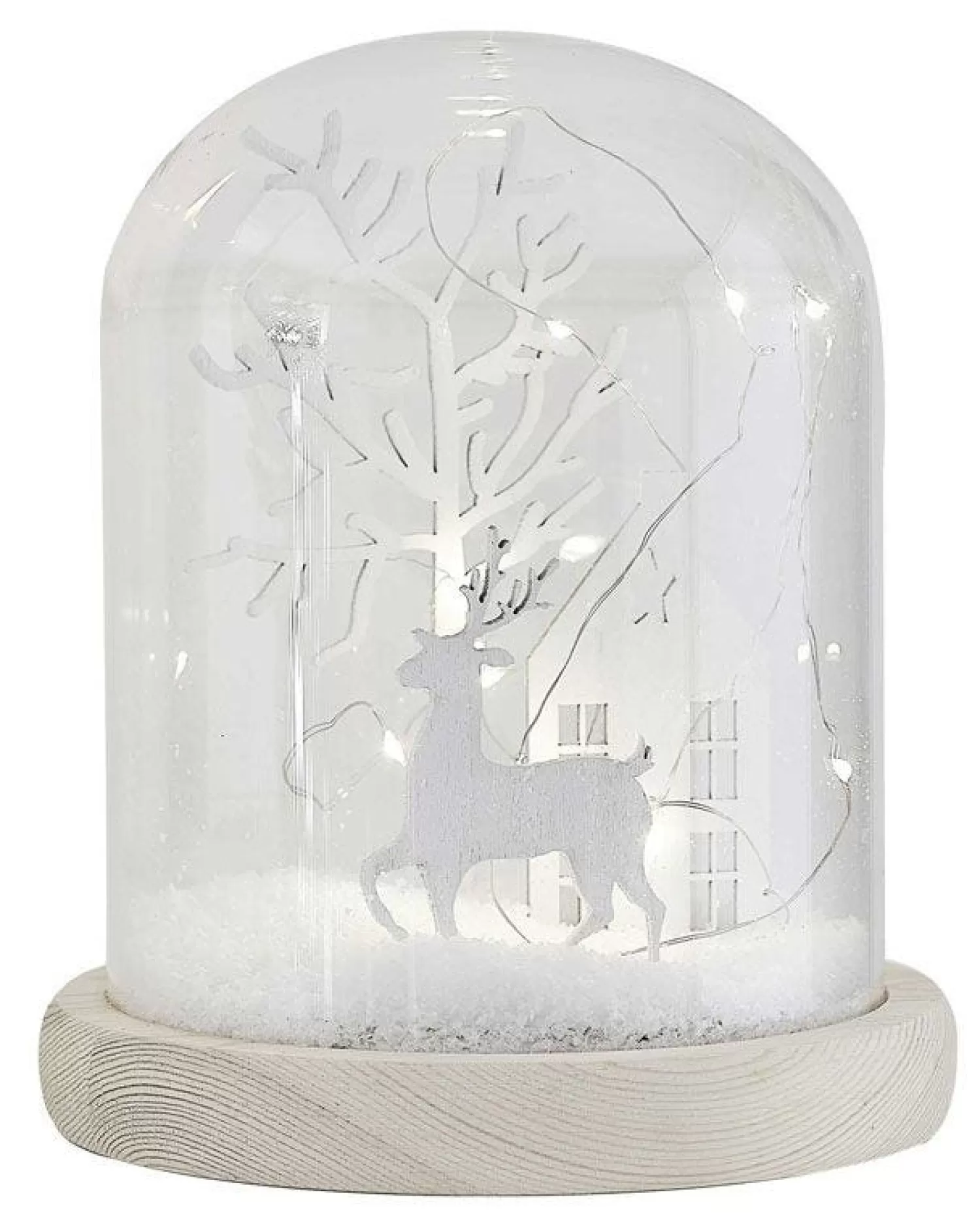 Light Up Winter Scene Glass Decoration<Party Delights New