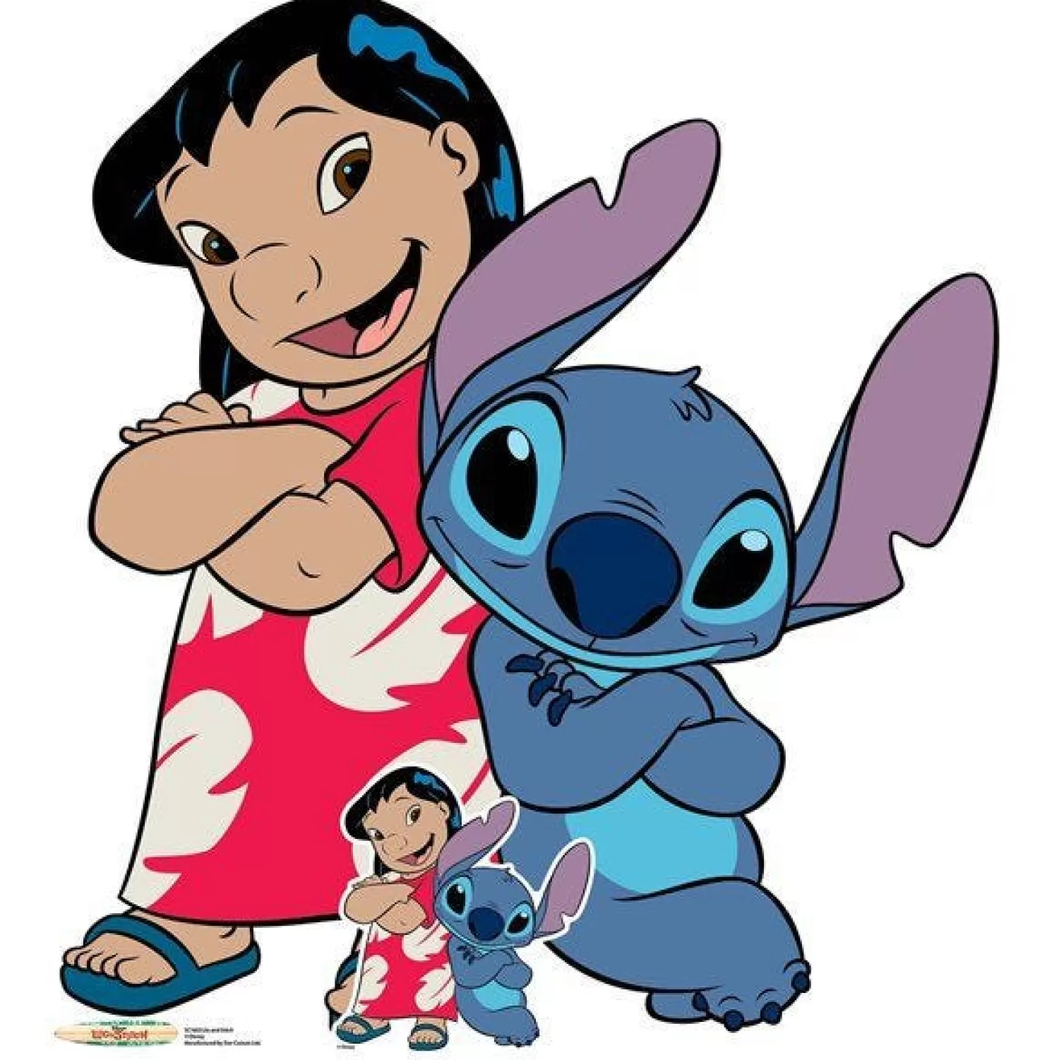 Fashion Party Delights Lilo & Stitch Cardboard Cutout - 114Cm X 102Cm