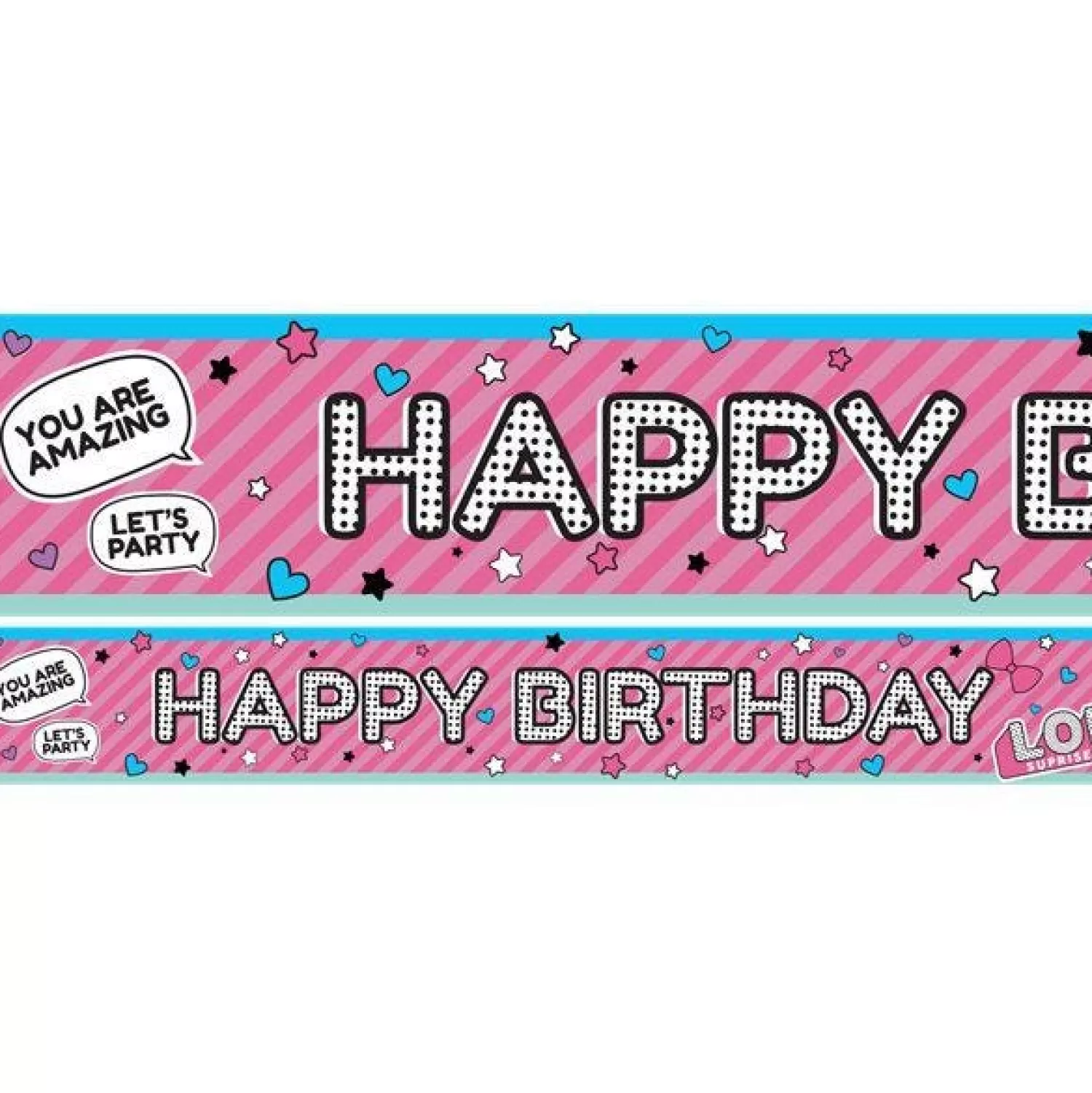 Sale Party Delights L.O.L Surprise Paper Banners - 1M (3Pk)