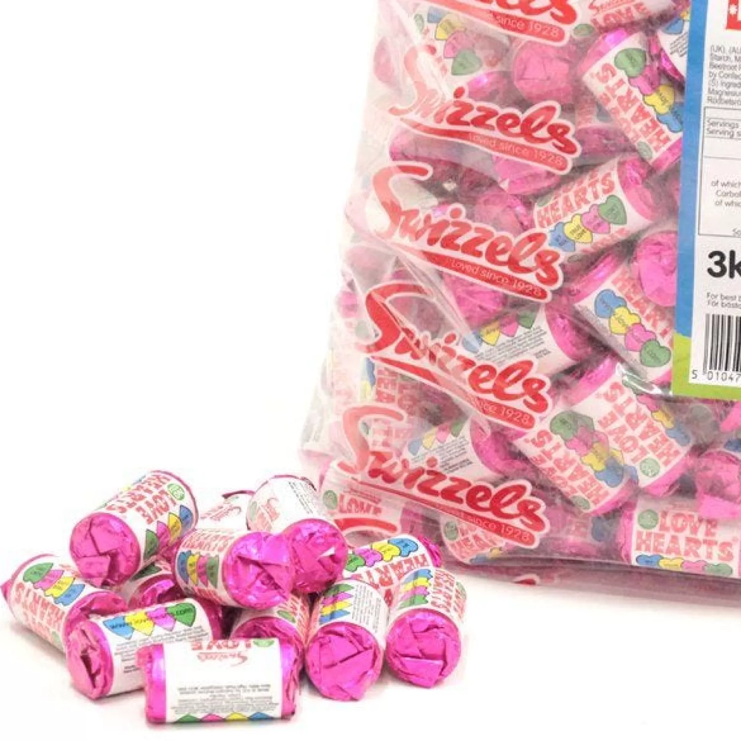 Store Party Delights Love Hearts Mini Rolls - 3Kg