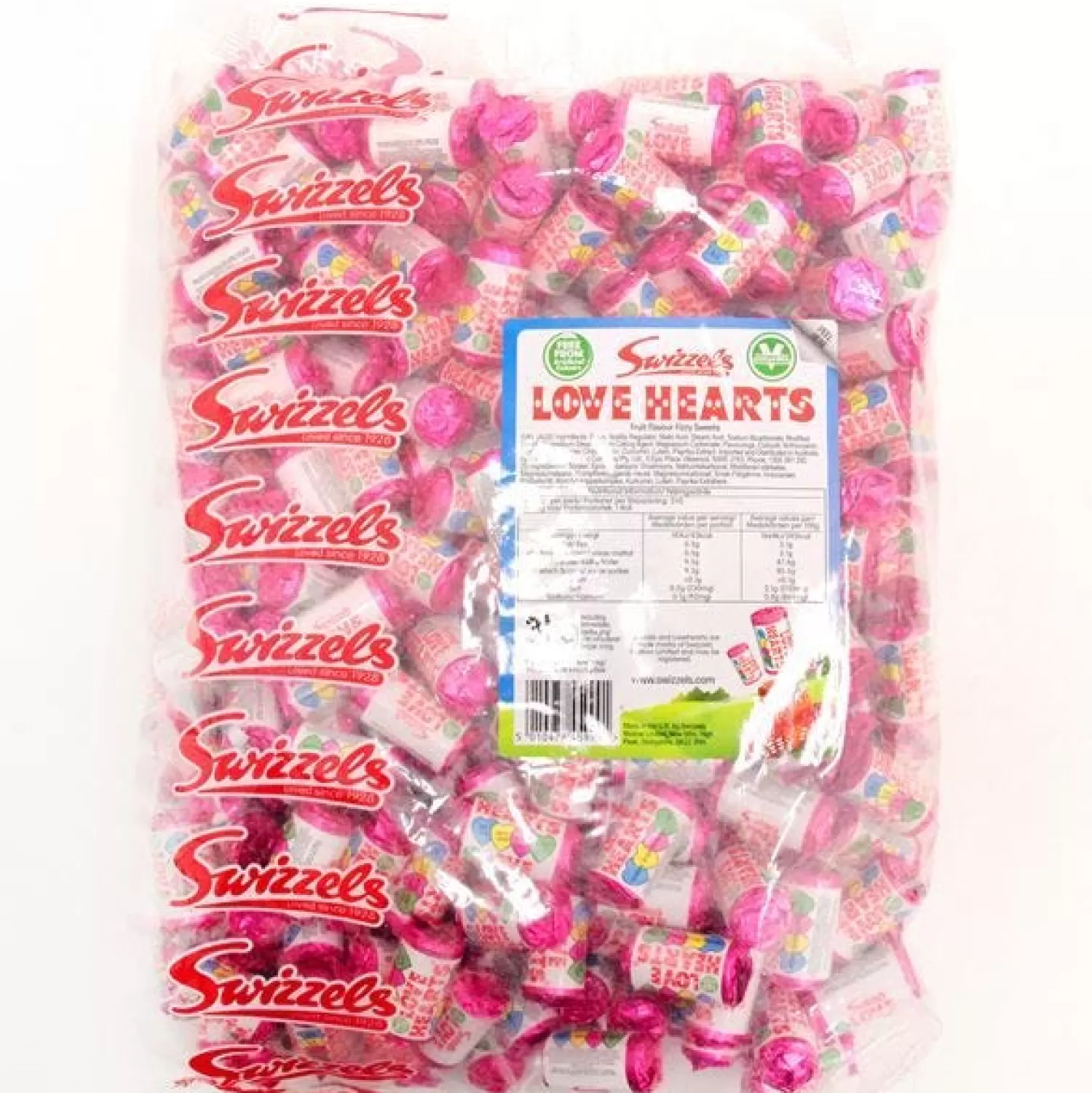 Store Party Delights Love Hearts Mini Rolls - 3Kg