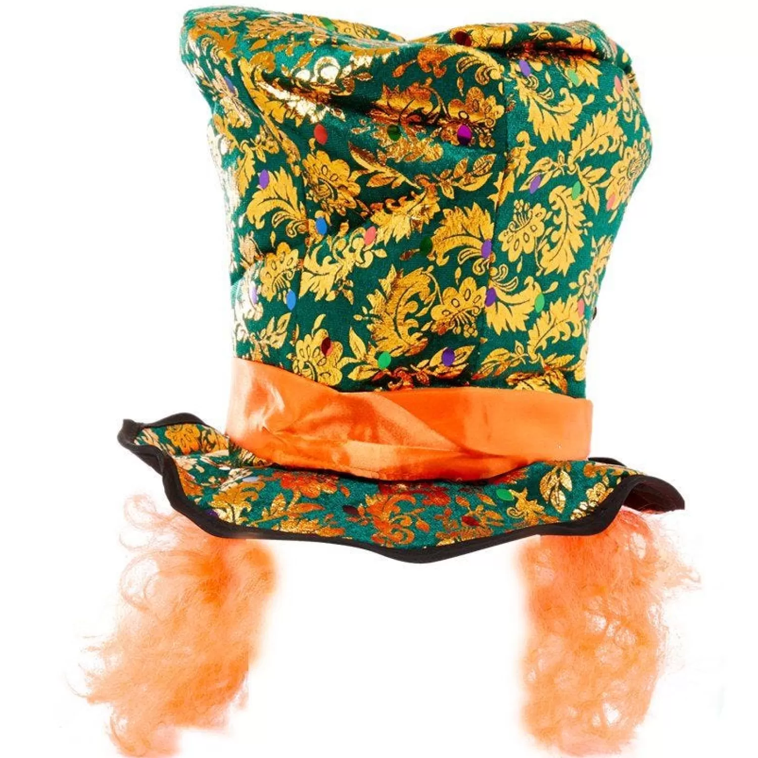 Hot Party Delights Mad Hatter Top Hat With Attached Hair