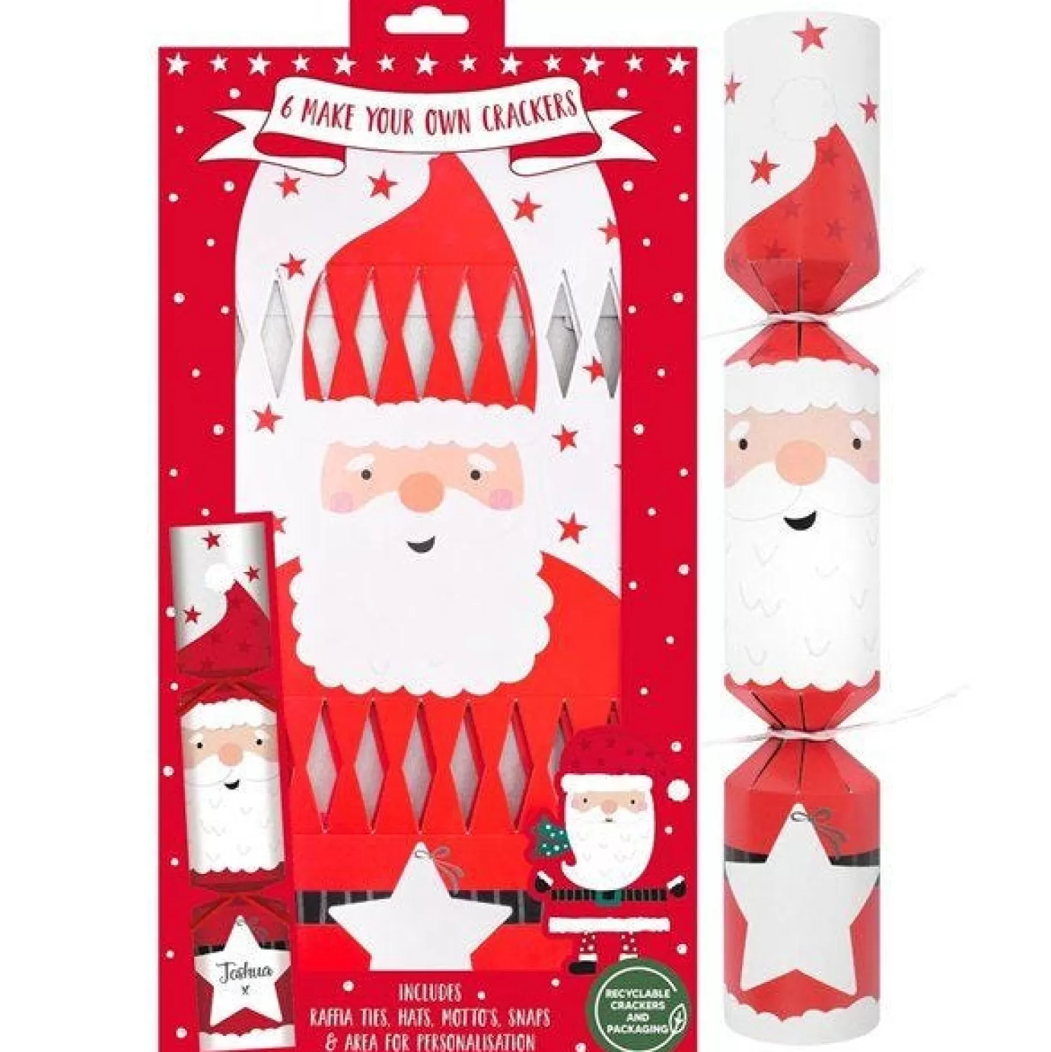 Make Your Own Santa Crackers - 30Cm (6Pk)<Party Delights Store