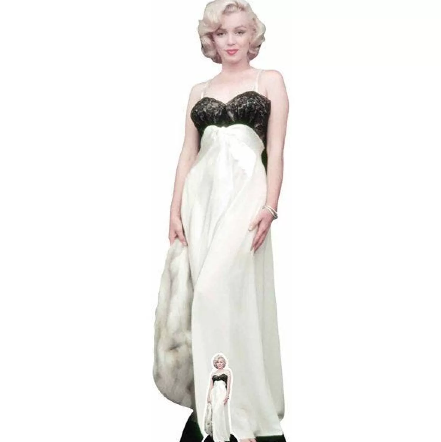 Cheap Party Delights Marilyn Monroe White Gown Cardboard Cutout - 169Cm X 50Cm