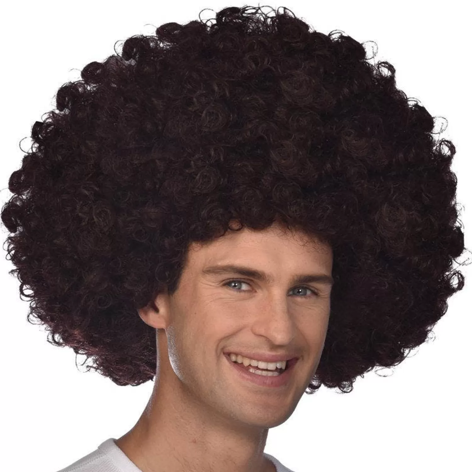 Hot Party Delights Mega Disco Brown Afro Wig