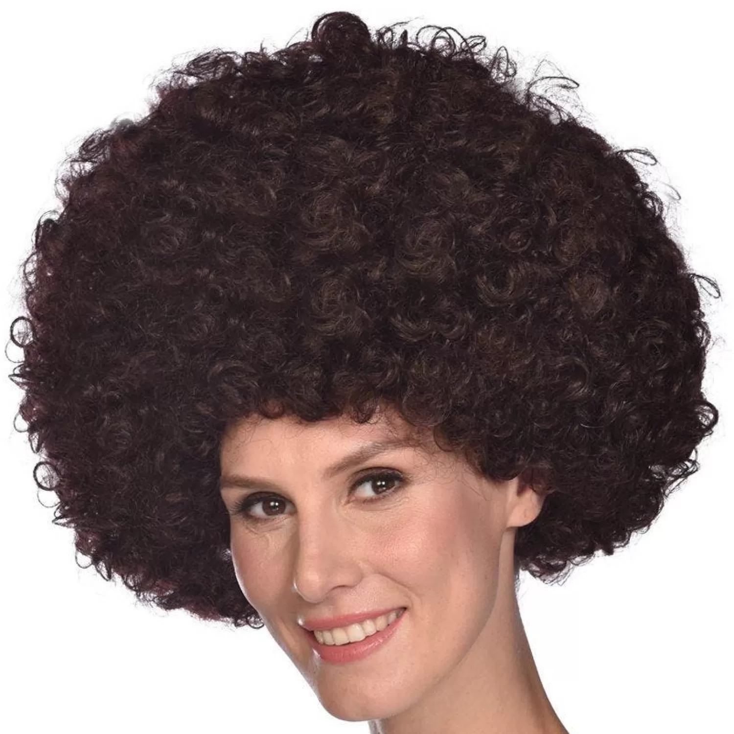 Hot Party Delights Mega Disco Brown Afro Wig