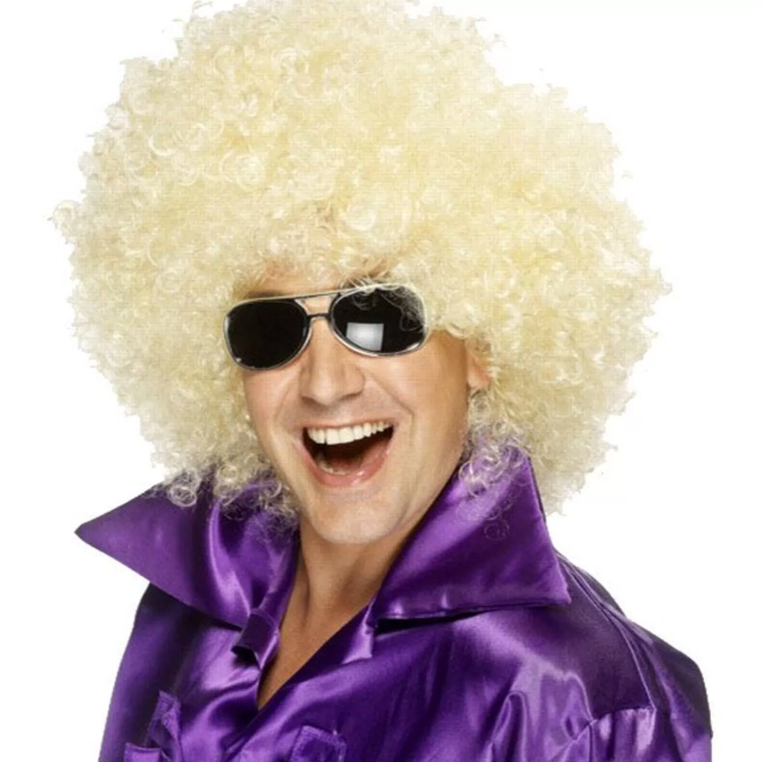 Online Party Delights Mega Huge Blonde Afro Wig